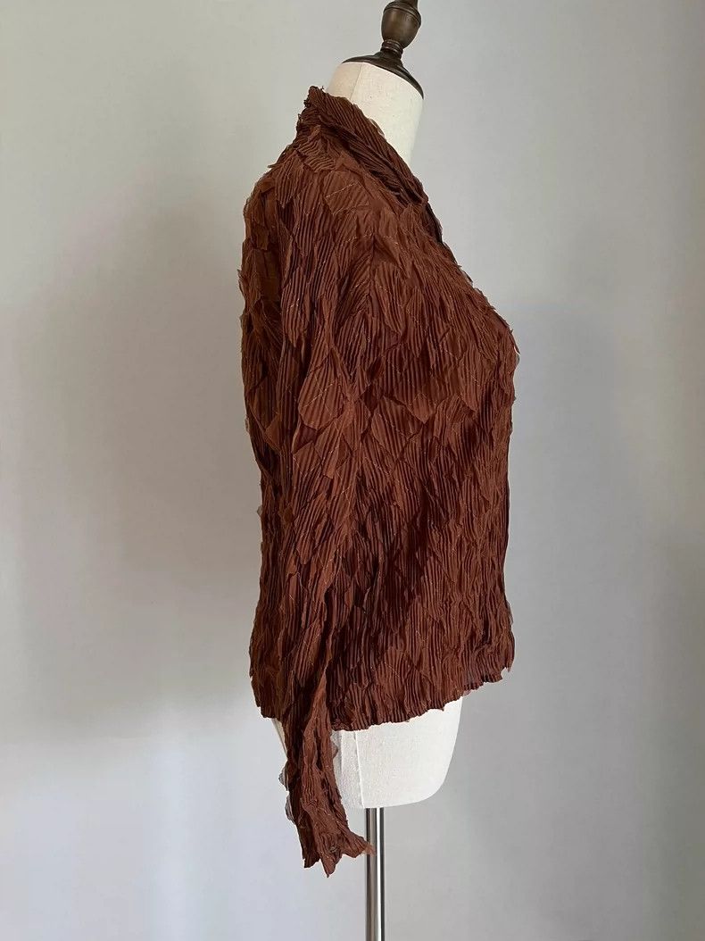 Other Issey Miyake size:2 Brown mainline heavy-duty patch cardig Size S / US 4 / IT 40 - 4 Thumbnail