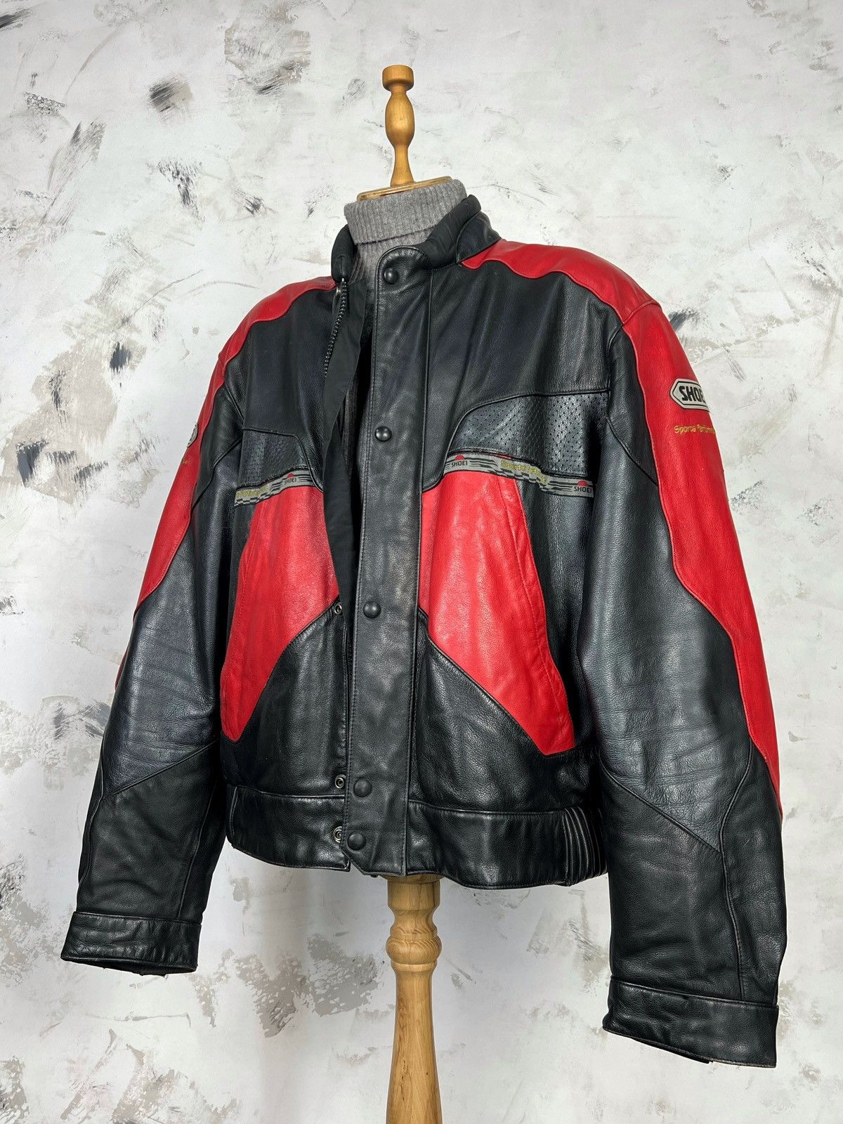Vintage Vintage Shoei Racing Motorcycle Jacket Size 58 XL - XXL Size US XXL / EU 58 / 5 - 1 Thumbnail