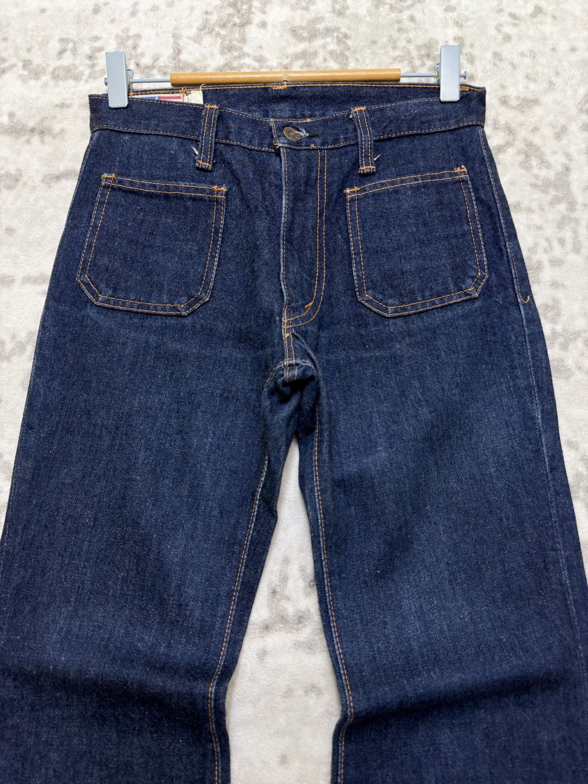 Vintage Bobson Vintage Dark Blue Super Flare Bell Bottom Denim Jeans Size US 26 / EU 42 - 3 Thumbnail