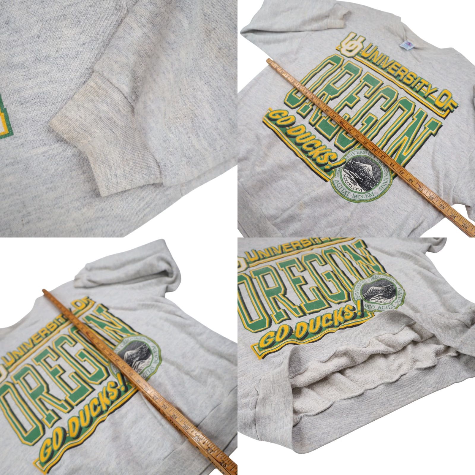 Vintage VINTAGE University of Oregon Ducks Mens Sweatshirt XL Gray Big Graphic Pullover Size US XL / EU 56 / 4 - 8 Thumbnail