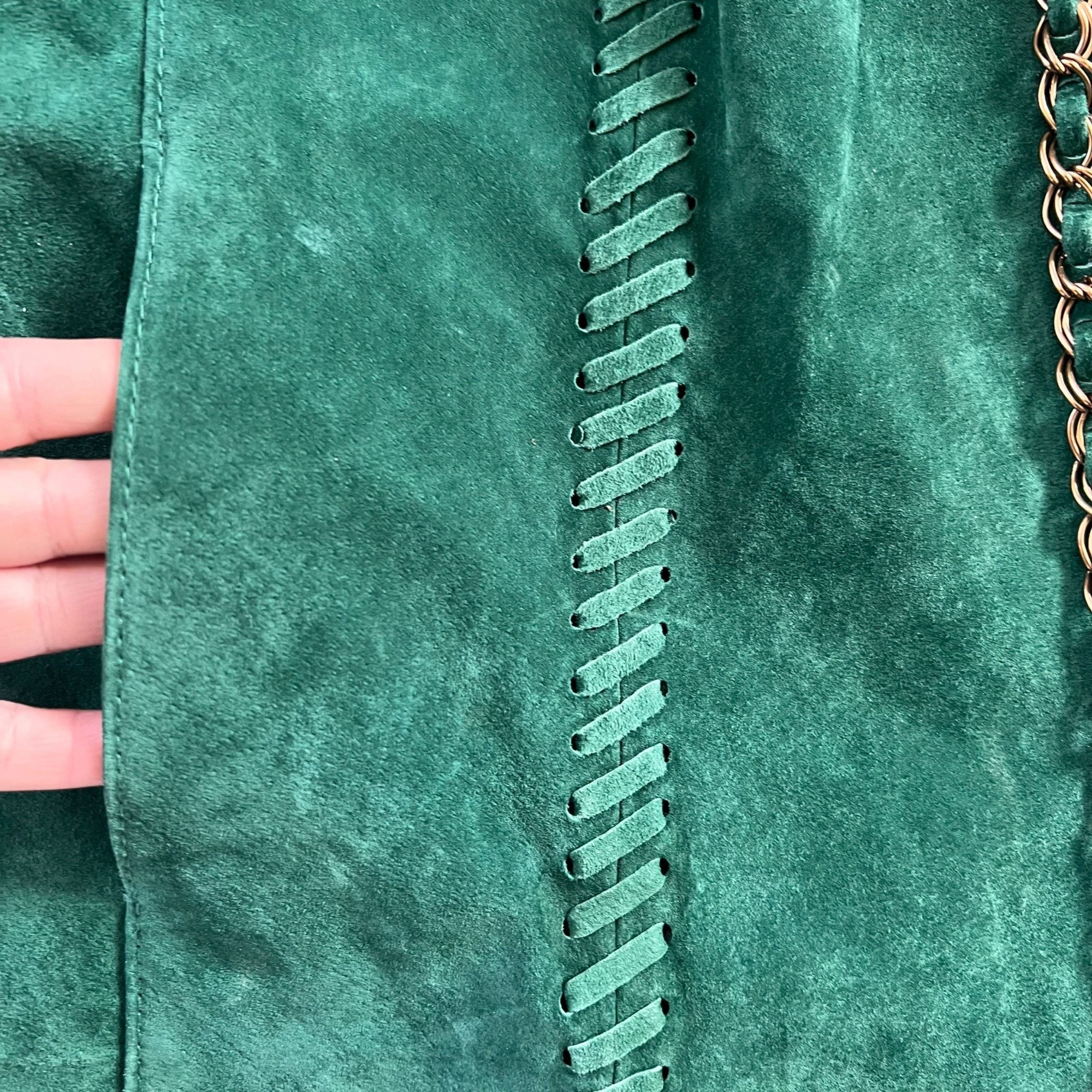 Other Hal Rubenstein Jade Green 100% Leather Fully Lined Jacket 1X Size XL / US 12-14 / IT 48-50 - 8 Thumbnail
