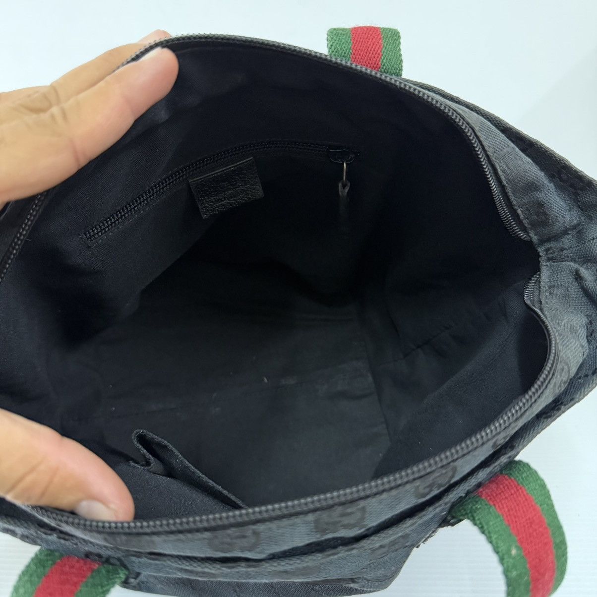 Gucci Gucci Monogram Black Small Tote Bag Size ONE SIZE - 7 Thumbnail