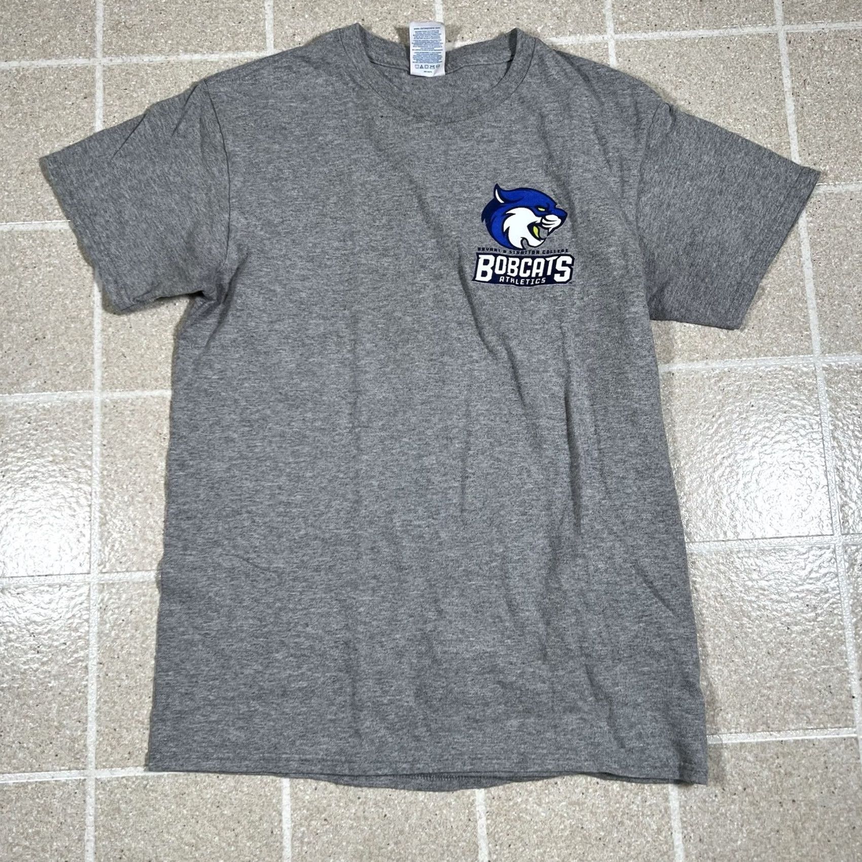 Vintage Bryant And Stratton College Bobcats T-Shirt Size S Men Gray College Tshirt Small Size US S / EU 44-46 / 1 - 2 Thumbnail