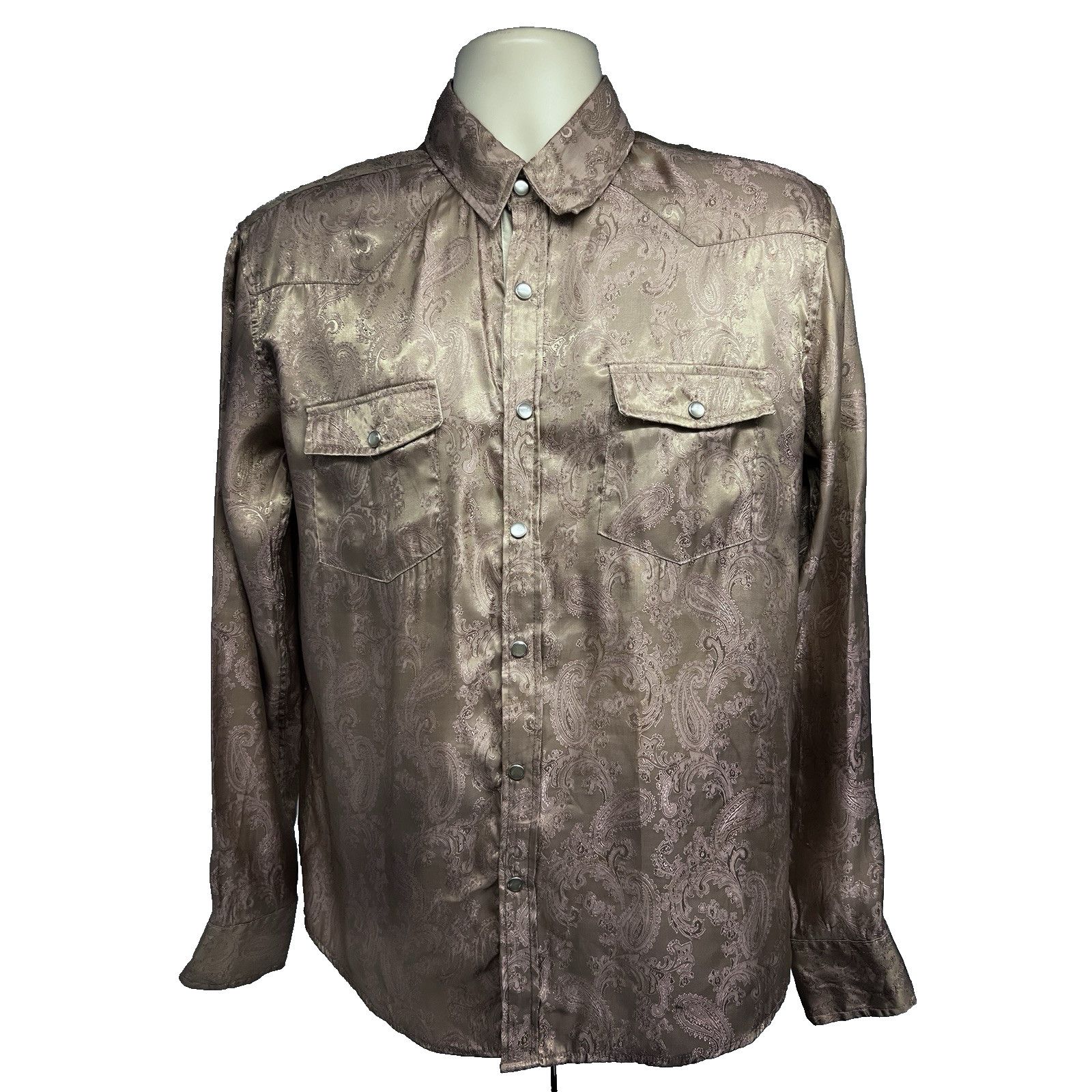 Vintage Vintage Paisley Western Pearl Snap Shirt Mens Medium USA Size US M / EU 48-50 / 2 - 1 Thumbnail