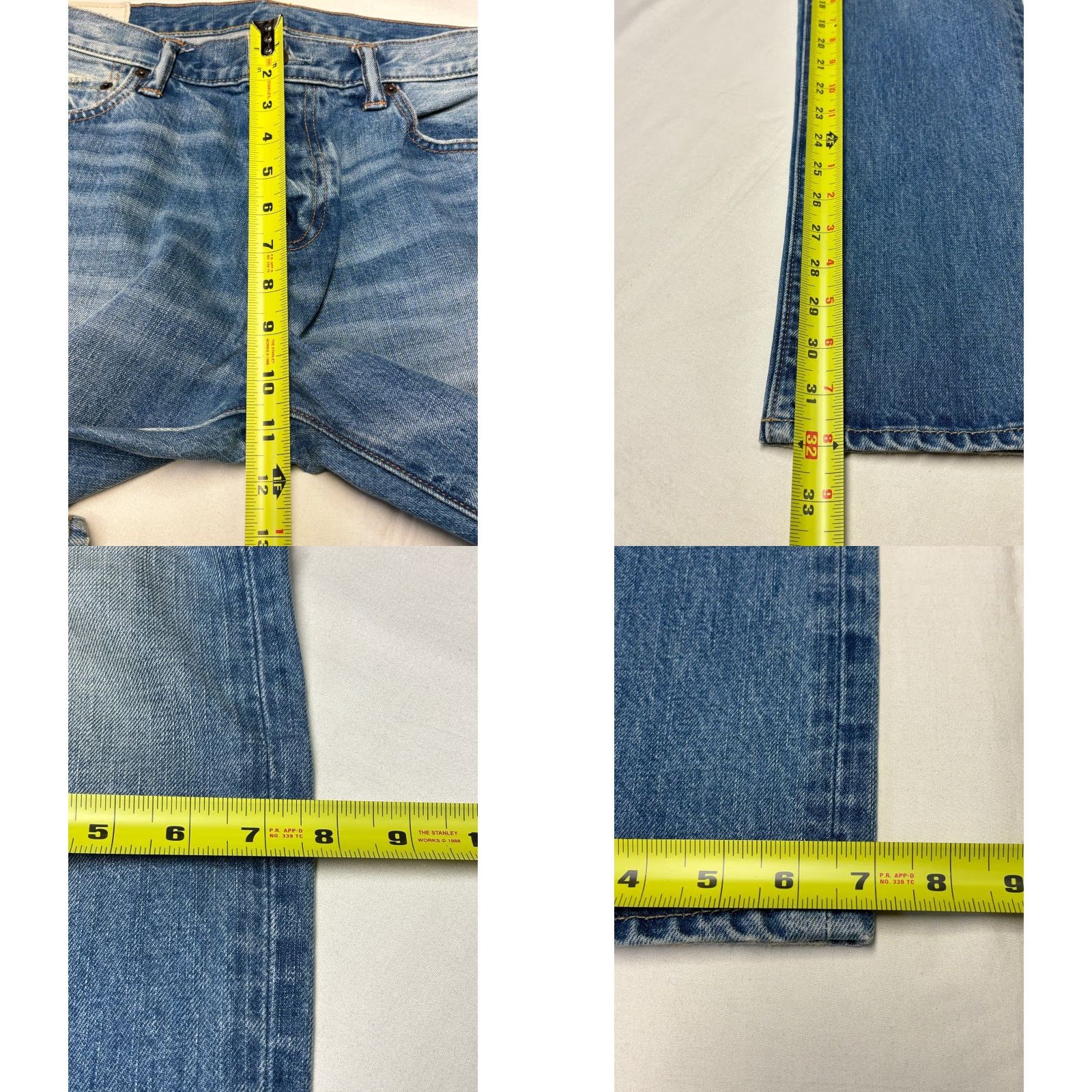 Abercrombie & Fitch Abercrombie & Fitch Jeans Skinny Medium Wash Mens W33 L32 Slim Rise Mid 10-12 in Denim Button 5-Pocket Pockets Distressed Cotton 1969 Gap 1969 Bag N/A Size US 33 - 9 Thumbnail