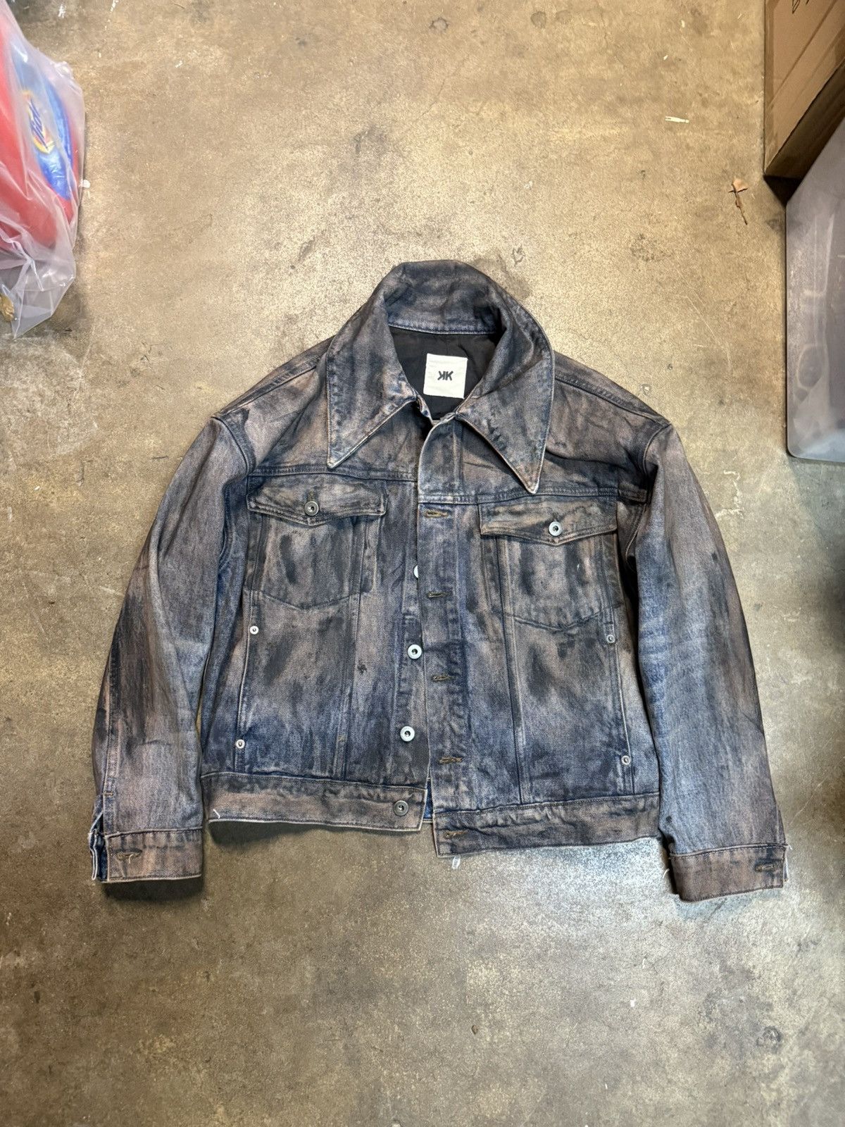 K-Two Studios Ktwo Studios Waxed Denim Jacket | Grailed
