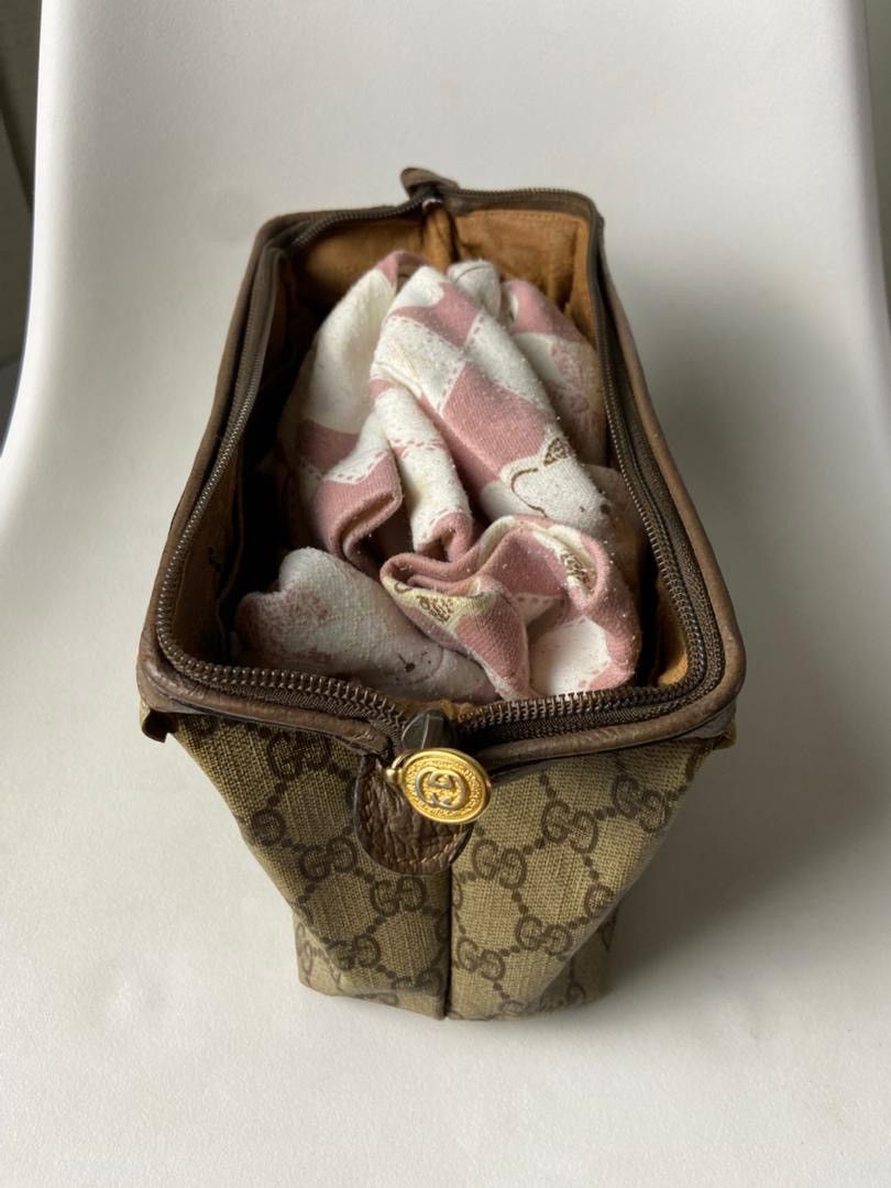 Gucci Vintage GG Supreme Gucci Canvas Pouch (201) Size ONE SIZE - 10 Thumbnail