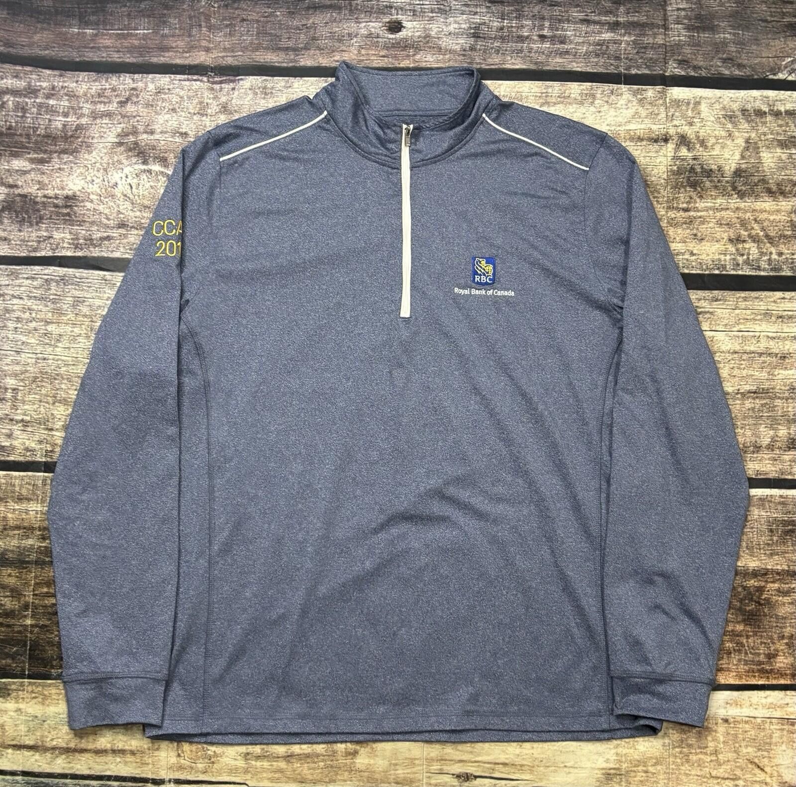 johnnie-O Johnnie-O Sweater Mens Large 1/4 Zip Pullover Royal Bank Size US L / EU 52-54 / 3 - 1 Thumbnail