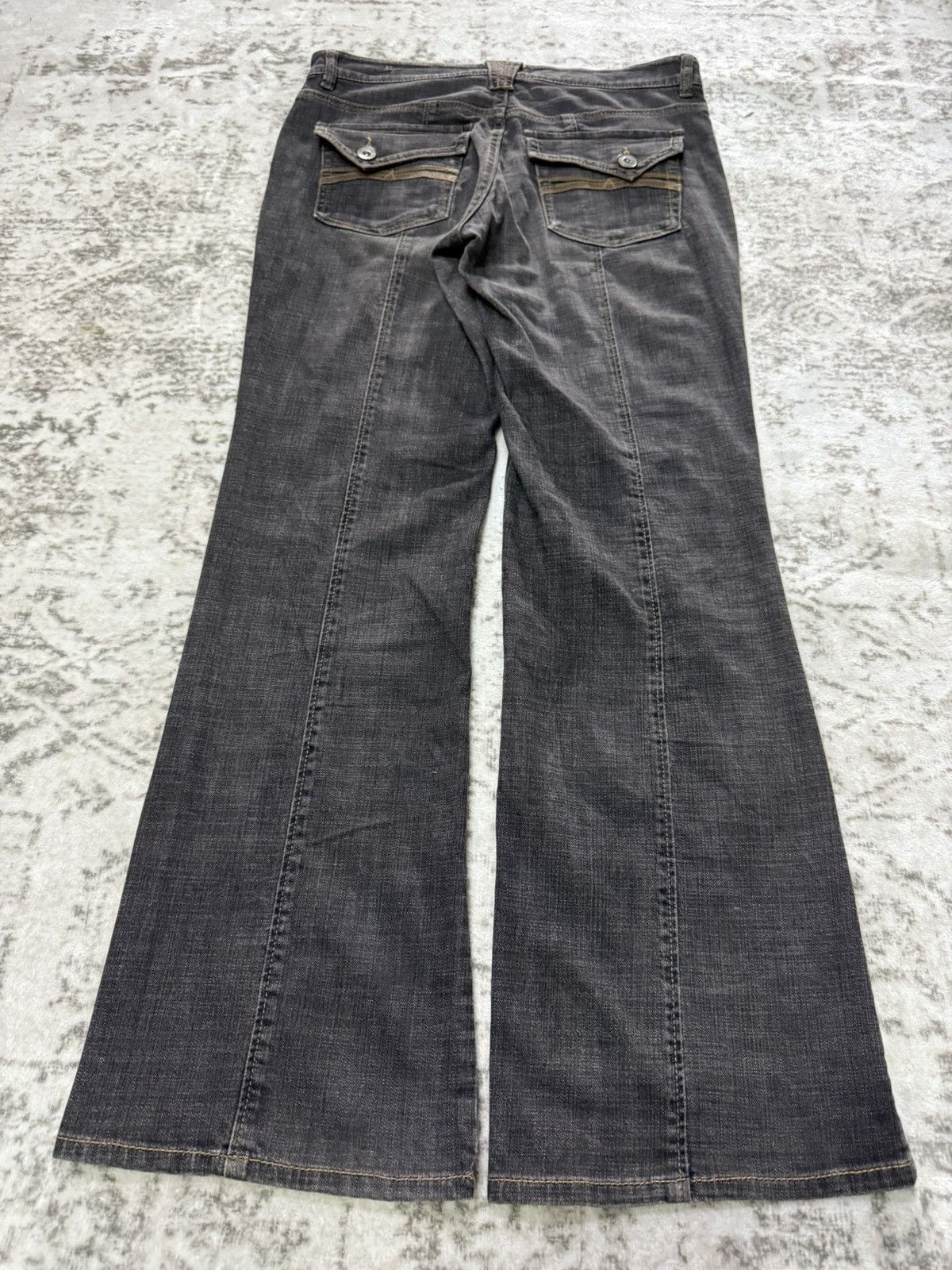 Japanese Brand Japanese Brand Paneled Flare Bootcut Jeans Size 31" - 2 Thumbnail