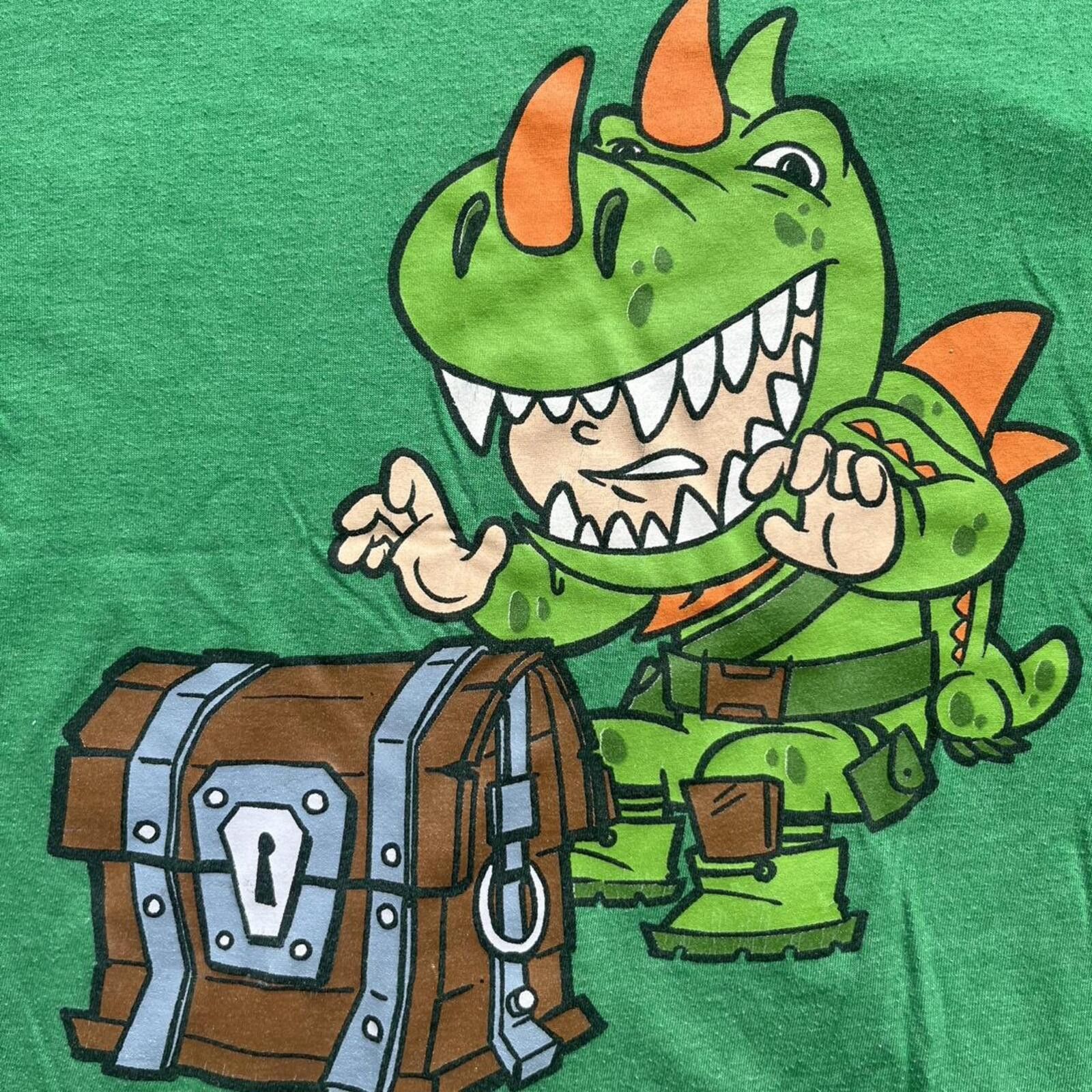 Other Fortnite T-Rex Loot Chest Green Graphic T-Shirt Size US XXS / EU 40 - 3 Thumbnail