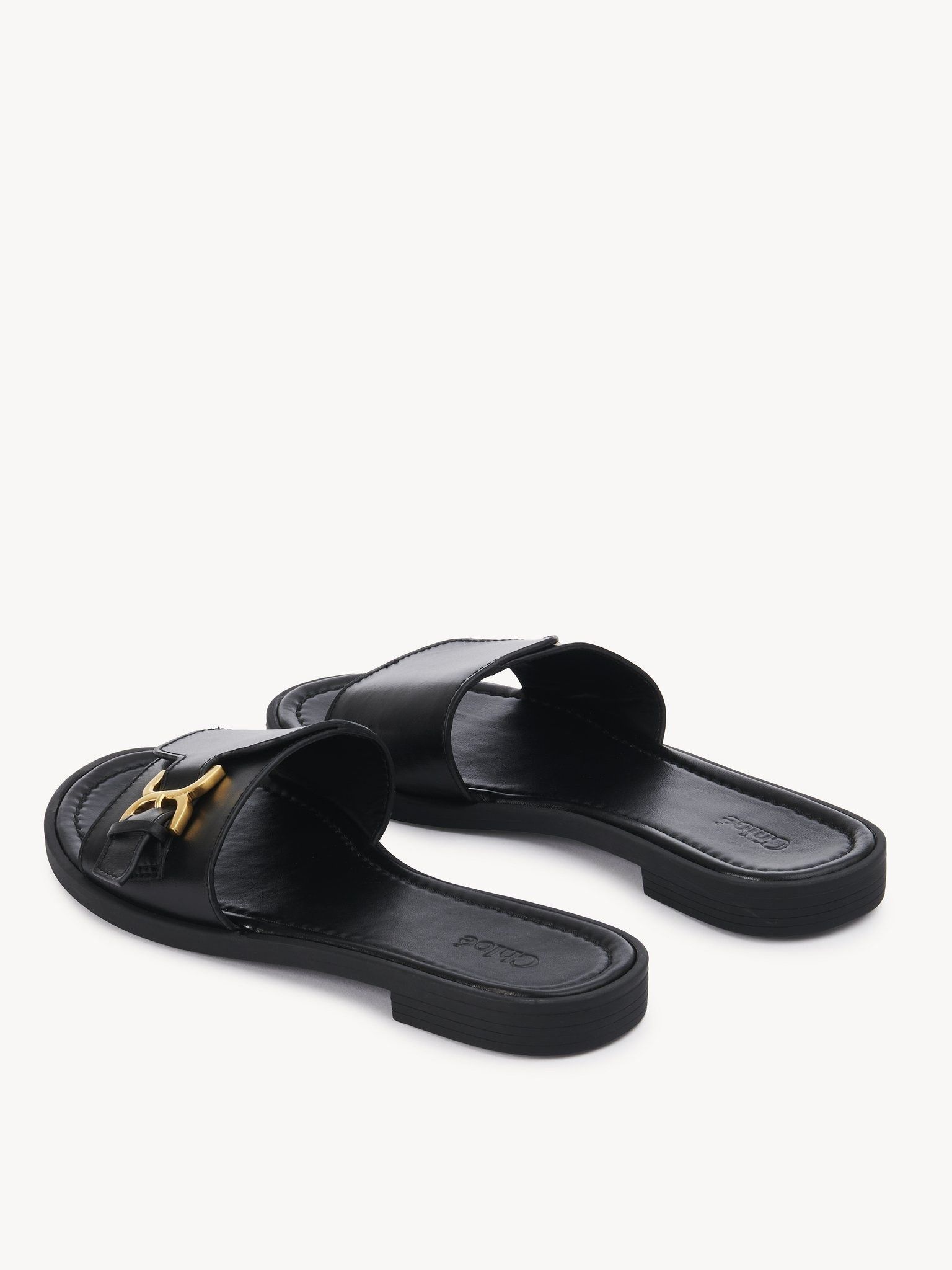 Chloe oc11z0625 Marcie Slides in Black Size US 9 / IT 39 - 4 Thumbnail