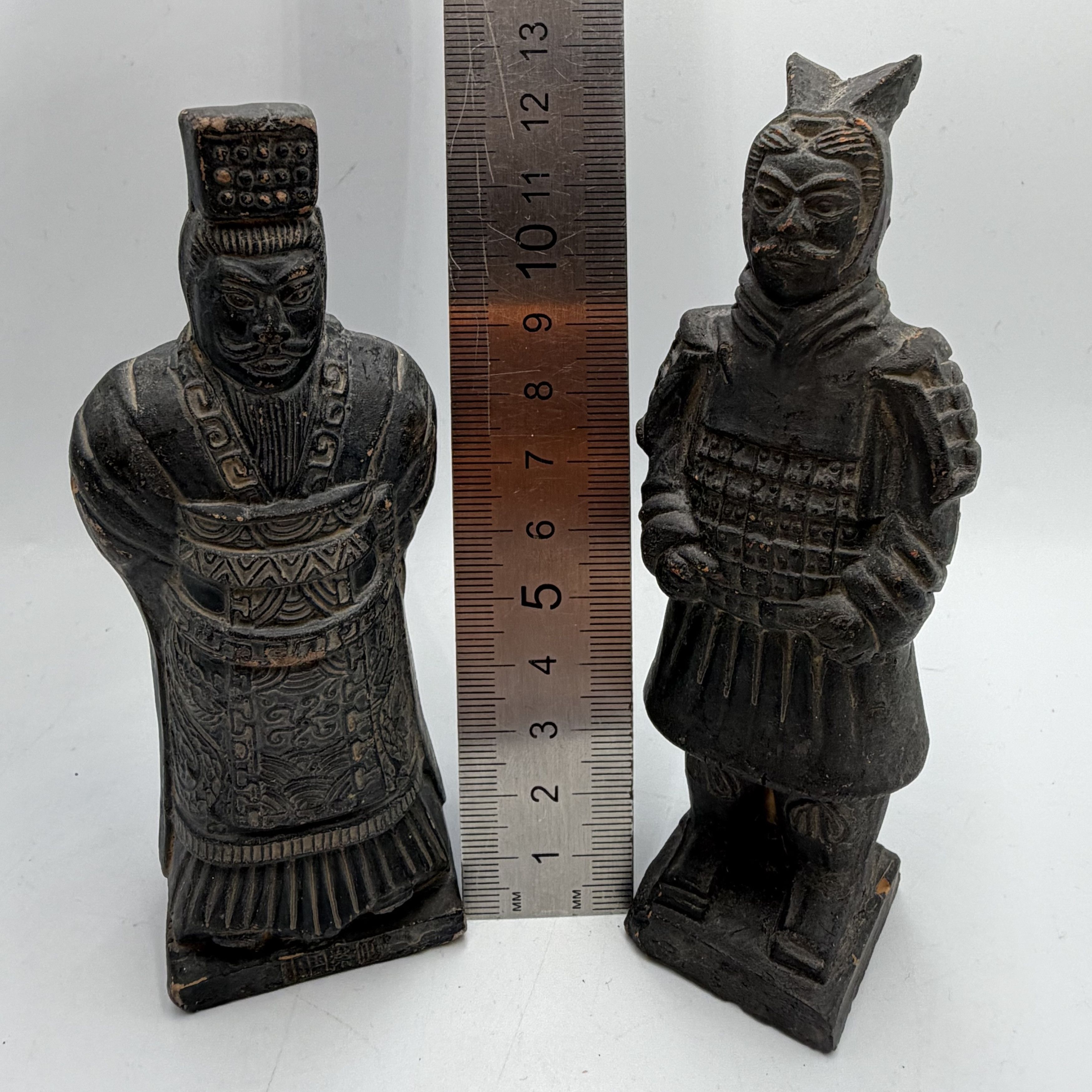 Vintage Vintage Pair Chinese Terracotta Army Warrior Figurines Size ONE SIZE - 6 Thumbnail