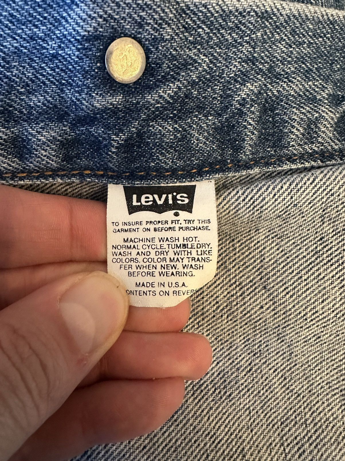 Levi's VTG Levi's Denim Trucker Women’s Medium-USA 90s Jean Jacket Size M / US 6-8 / IT 42-44 - 11 Thumbnail