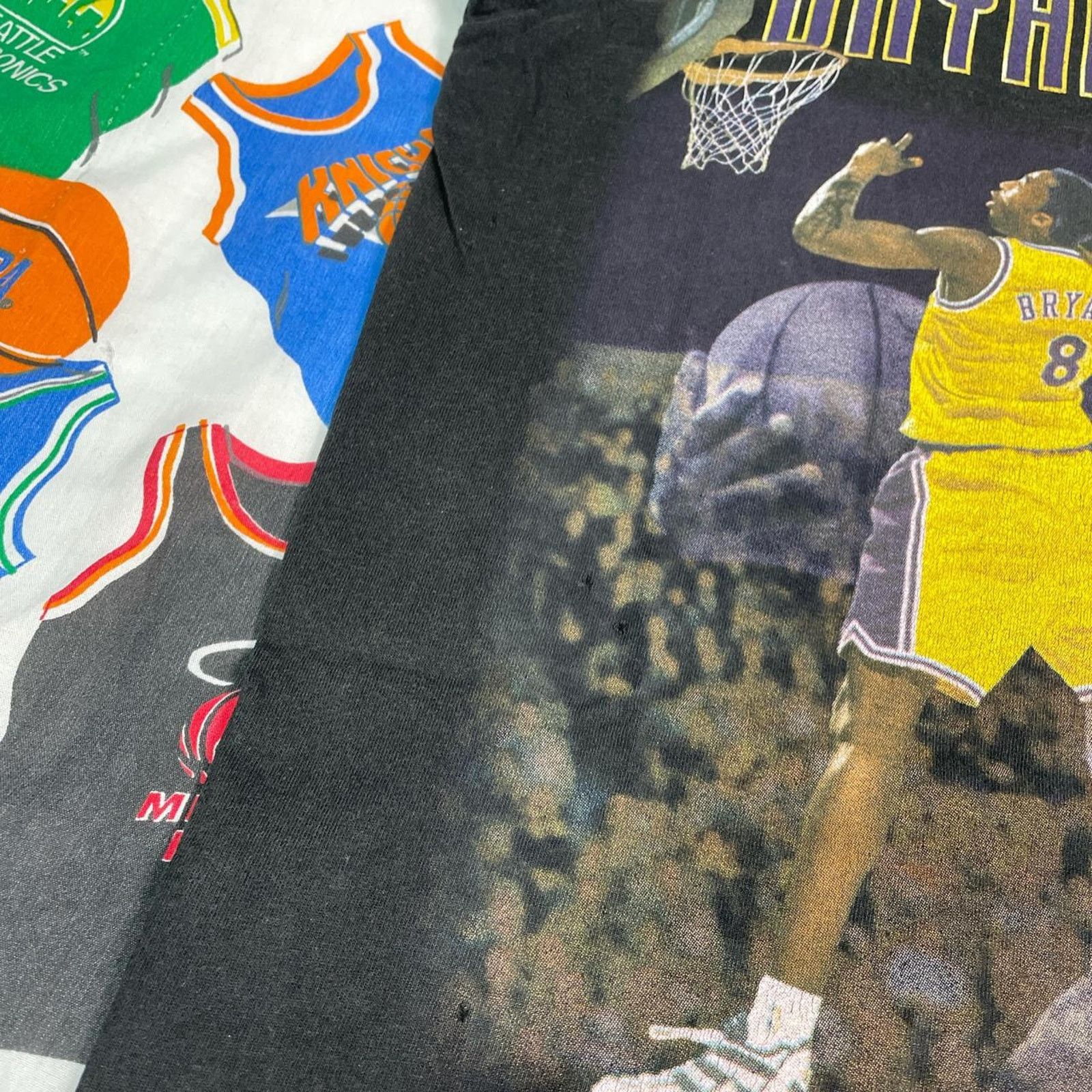 NBA × Vintage VTG 1990s NBA Kobe Bryant Los Angeles Lakers Mens T-Shirt Size US M / EU 48-50 / 2 - 5 Thumbnail