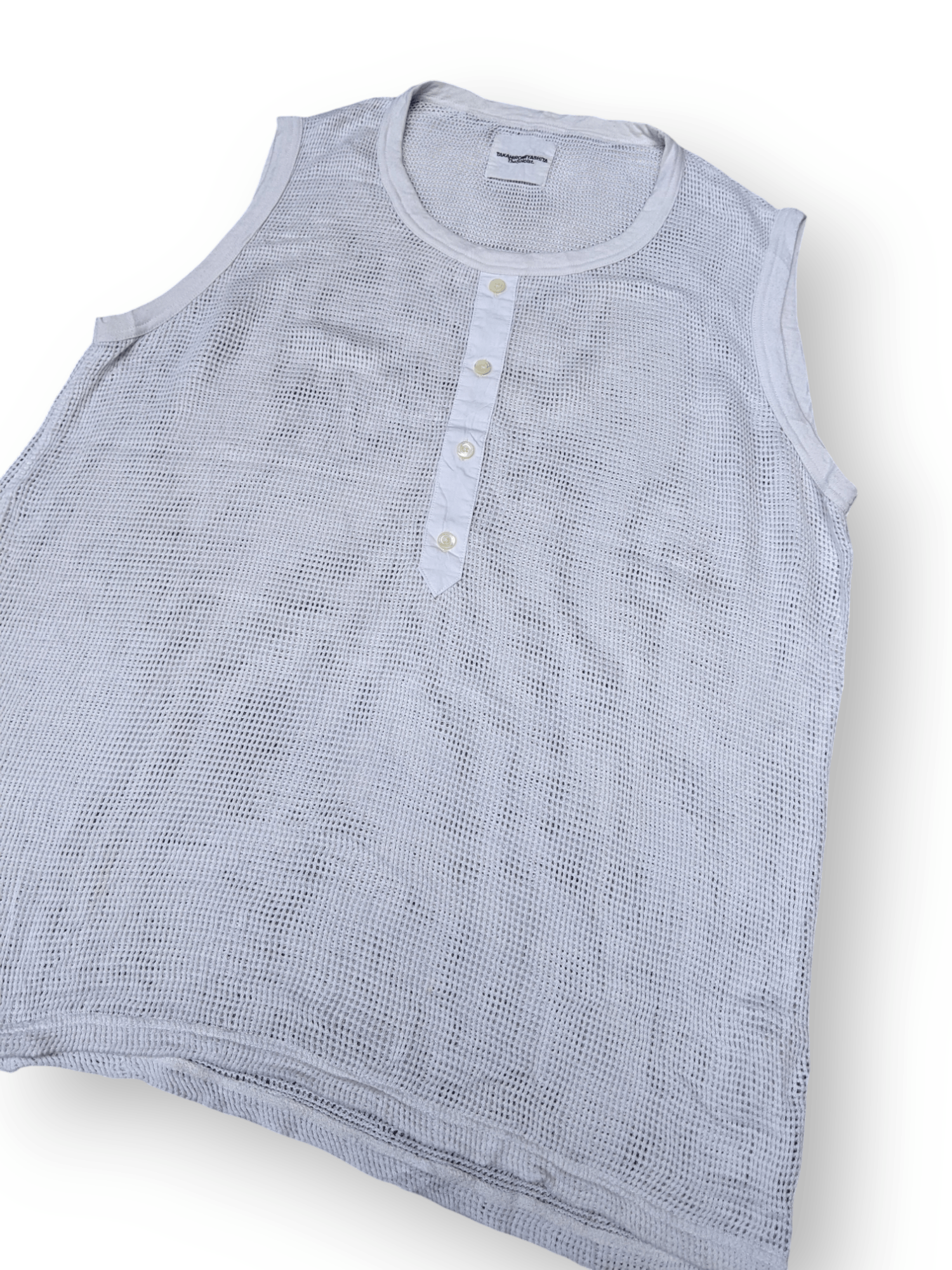 Takahiromiyashita The Soloist. Takahiromiyashita The Soloist Mesh Sleeveless Knit Size US M / EU 48-50 / 2 - 2 Thumbnail