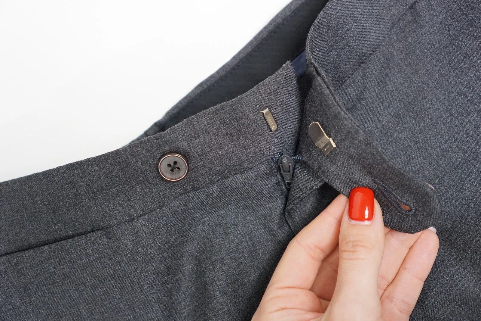 Suitsupply Men Suitsupply Suit La Spalla Sinlge Breasted Grey Wool US36 Size 36R - 9 Thumbnail