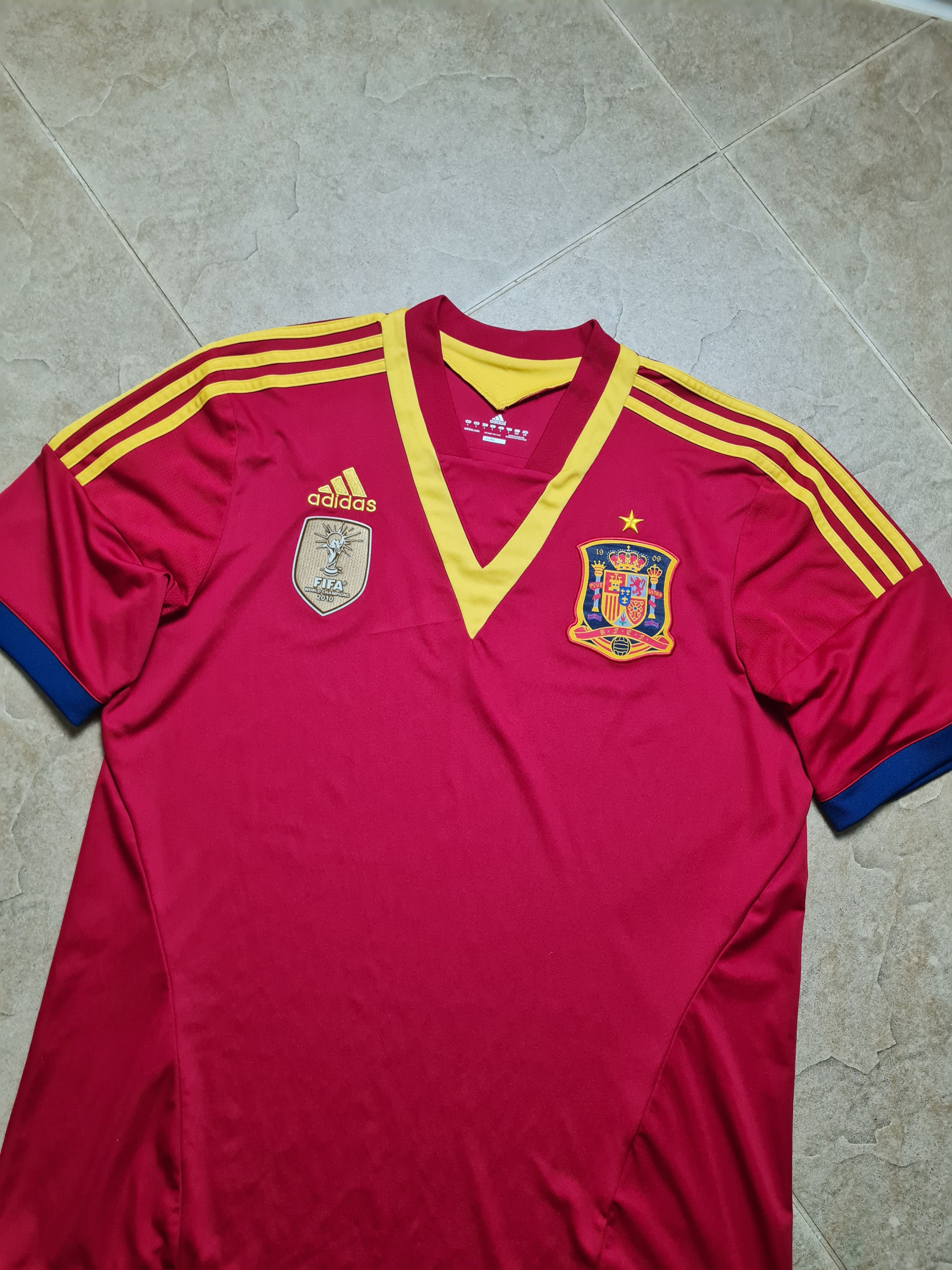 Adidas Spain World Cup 2012/13 Adidas shirt Camiseta Espana X53272 Size US L / EU 52-54 / 3 - 9 Thumbnail