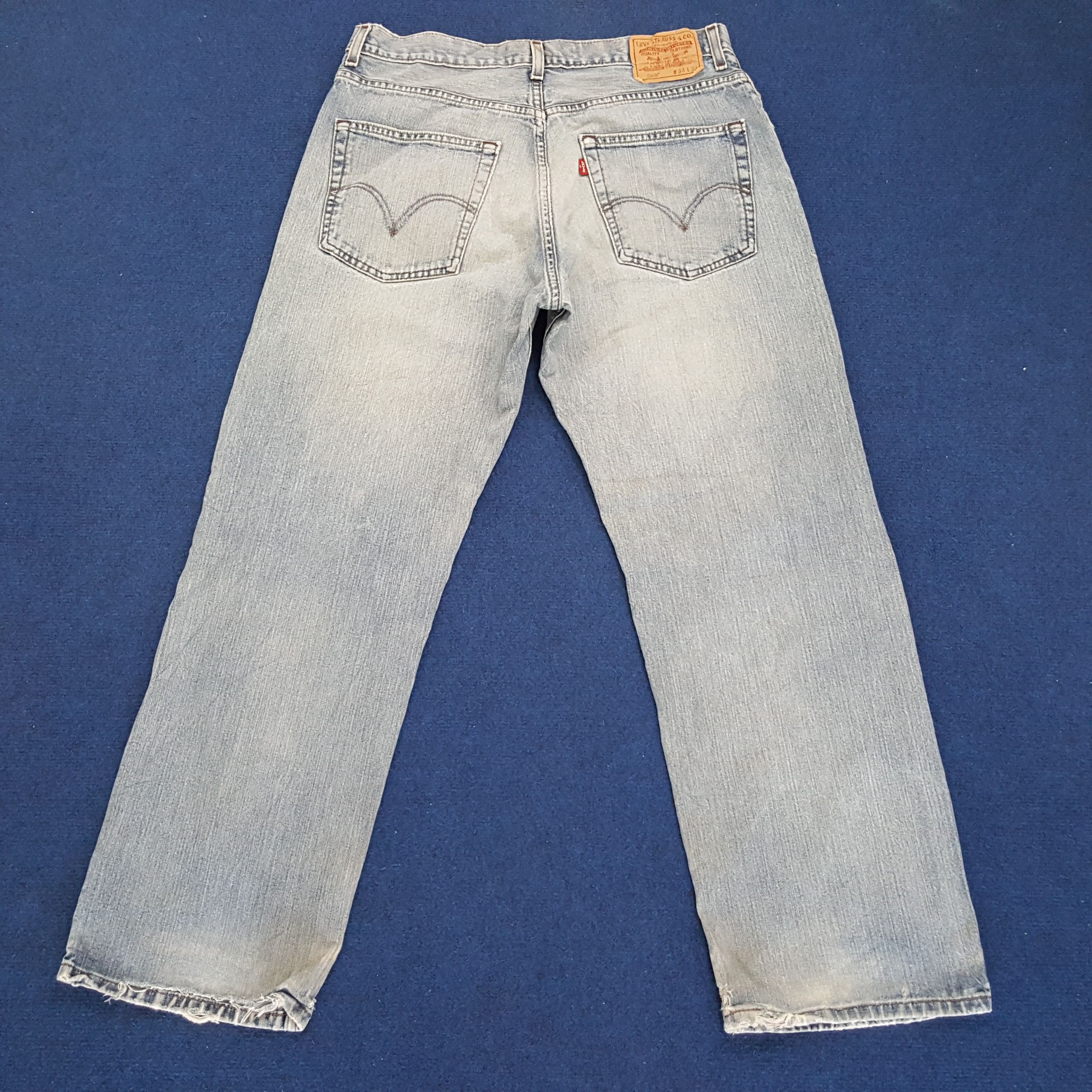 Levi's × Vintage Vintage Levi's 569 Loose Straight Distressed Jeans Size US 34 / EU 50 - 1 Thumbnail