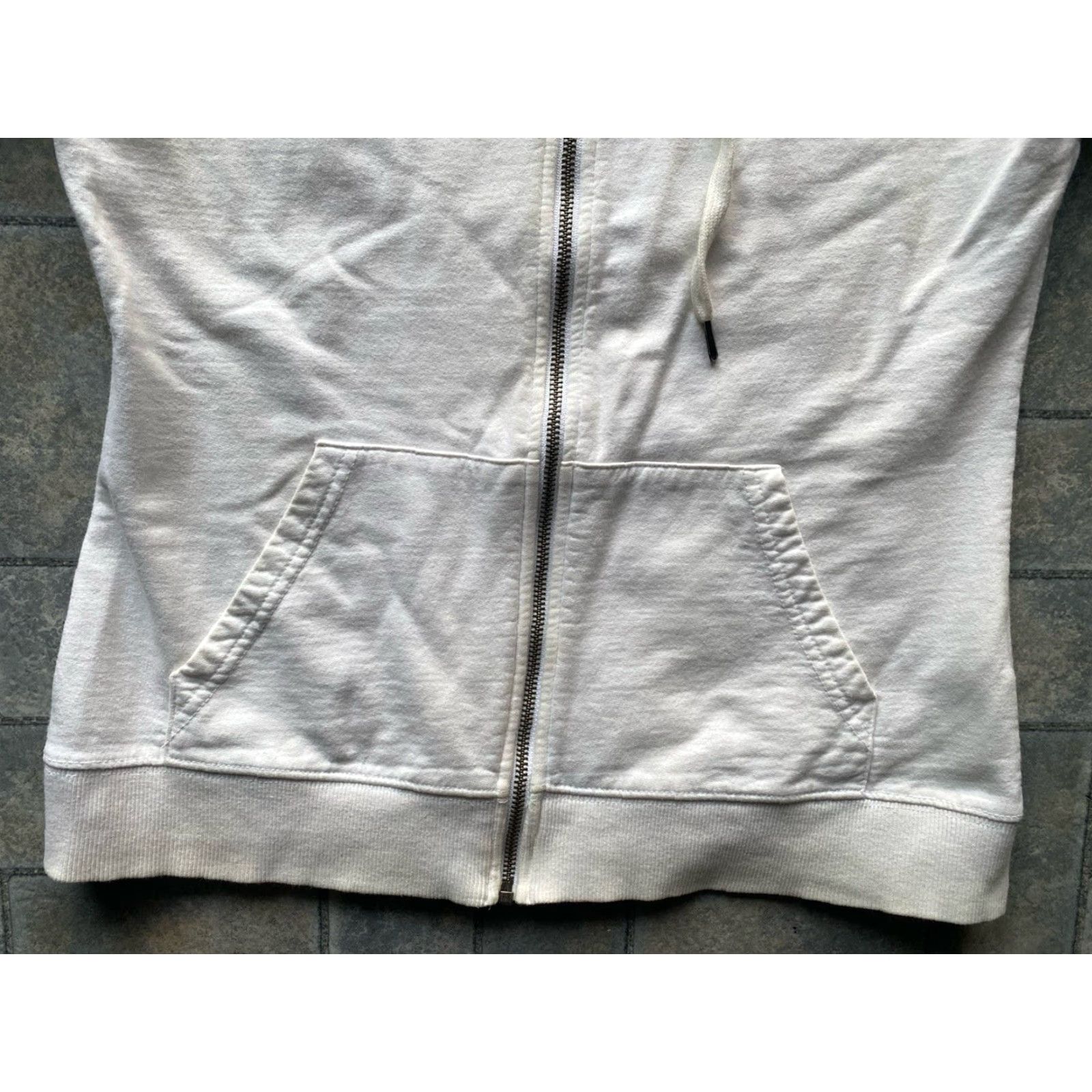 Harley Davidson Harley-Davidson Hoodie Full Zip Women M White Heart Yellowing Flaws Size M / US 6-8 / IT 42-44 - 3 Thumbnail