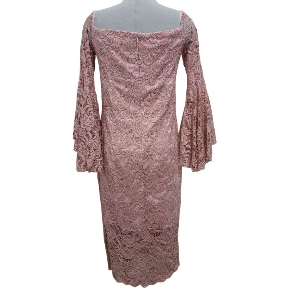 MILLY Milly Selena Off The Shoulder Floral Lace Romantic Dress Bel Size M / US 6-8 / IT 42-44 - 3 Thumbnail