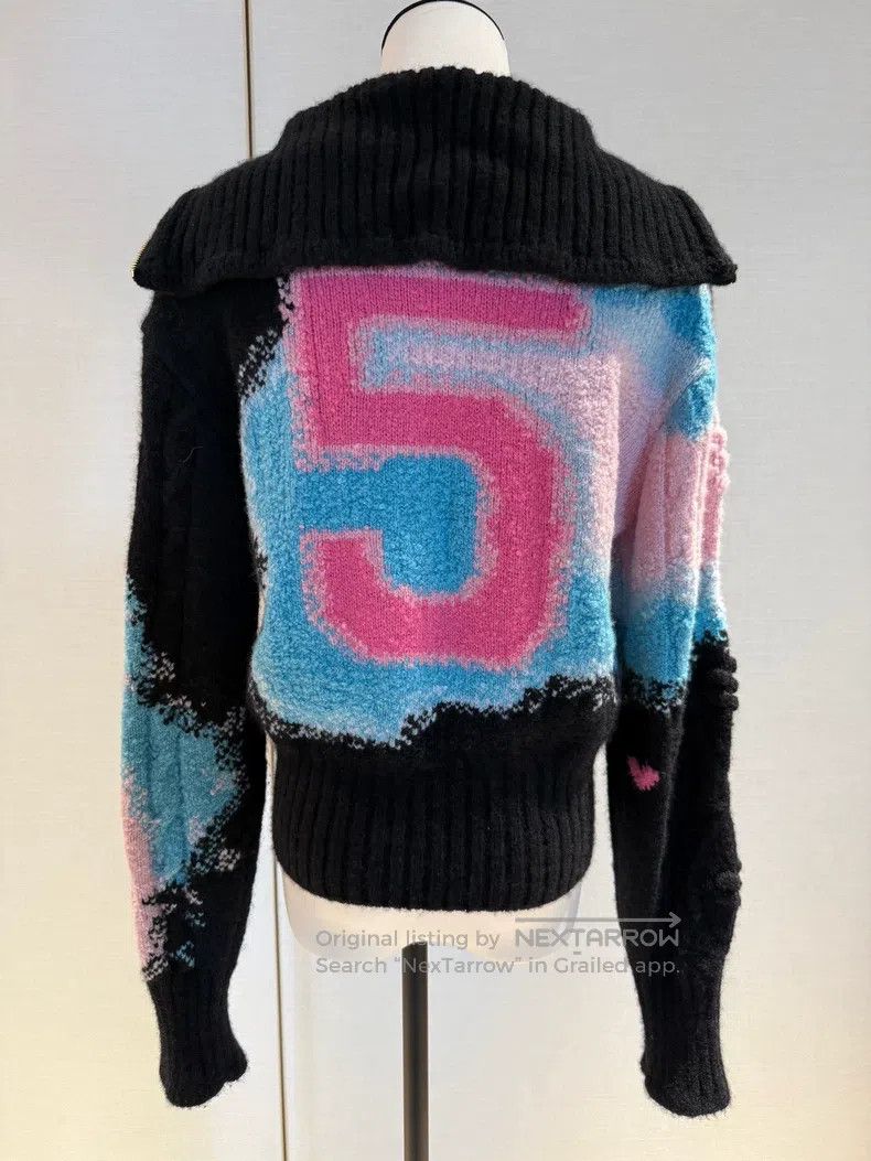 Chanel Chanel Ski series 5-character lapel sweater Size XS / US 0-2 / IT 36-38 - 2 Thumbnail