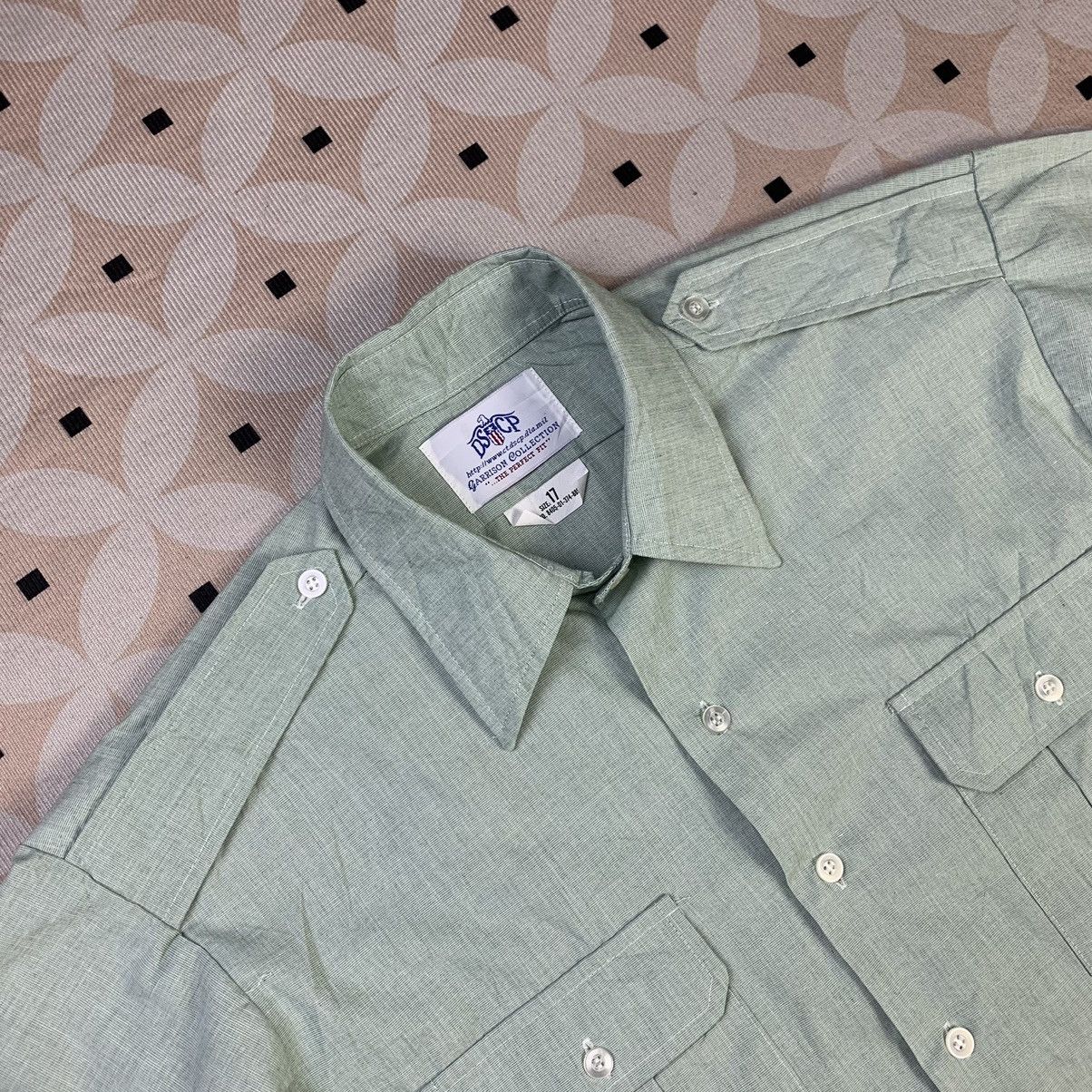 Vintage Vintage DSCP Garrison Collection Military Shirt Mens Green Size US XL / EU 56 / 4 - 5 Thumbnail
