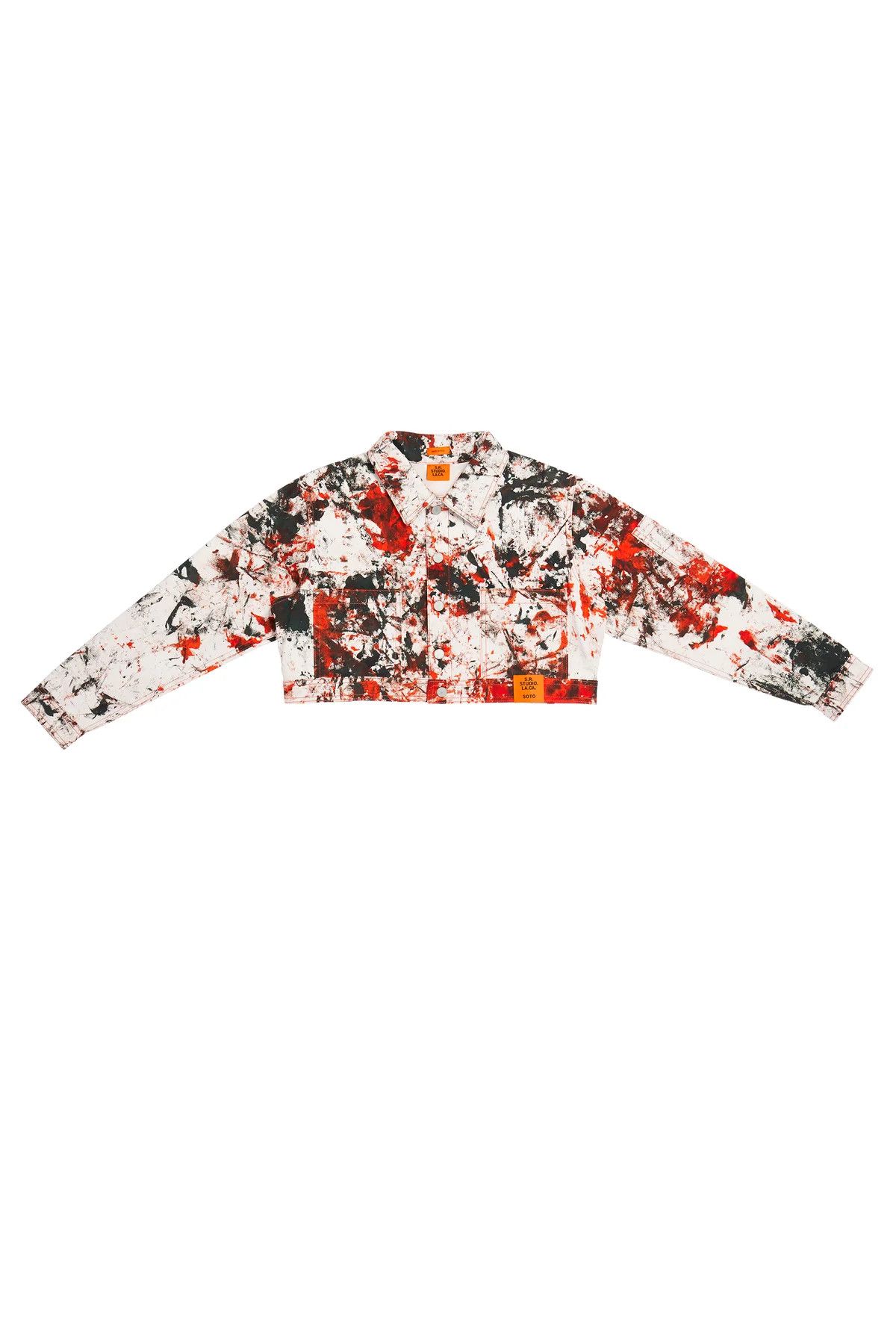 Sterling Ruby $1295 S.R. Studio Hand-Dyed Soto Cropped Jean Jacket Size S / US 4 / IT 40 - 1 Thumbnail