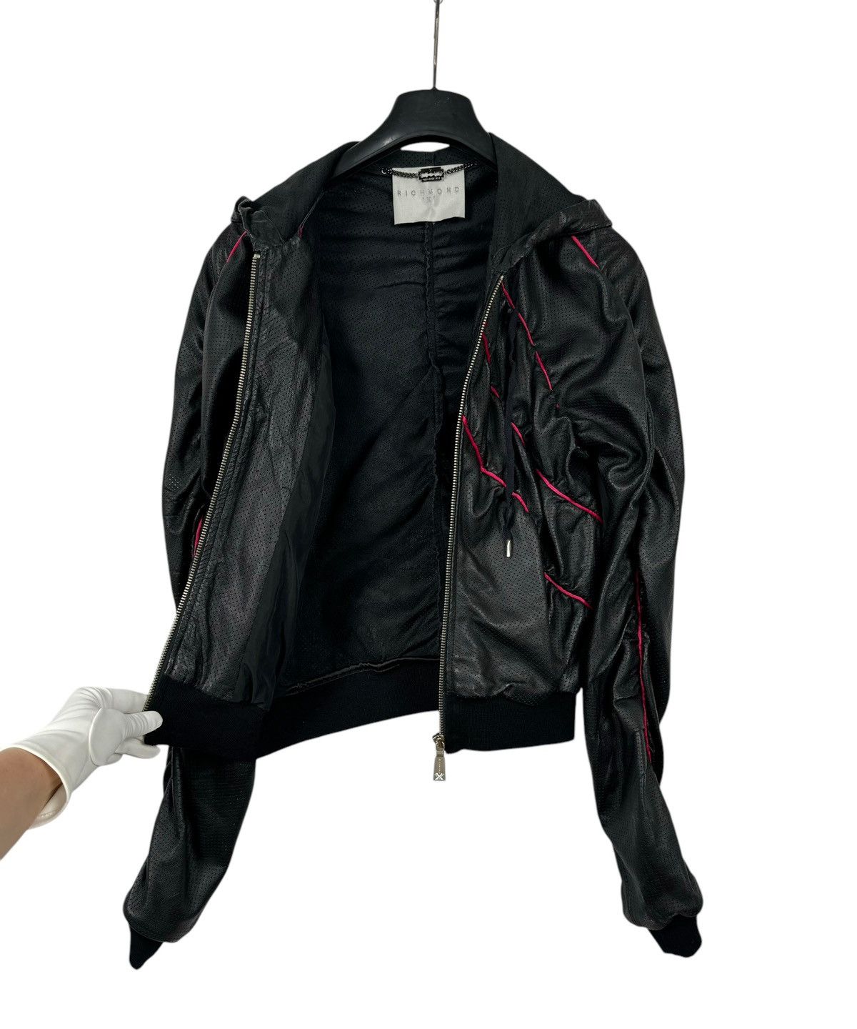 Richmond Denim Richmond Genuine Leather Perforated Jacket Hooded size IT40 Size S / US 4 / IT 40 - 11 Thumbnail