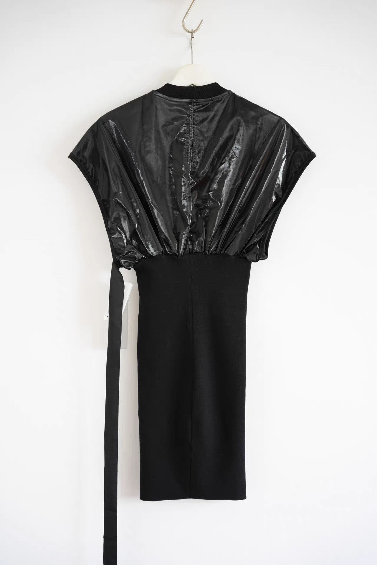 Rick Owens Rick Owens 23ss 3D Silhouette Leather Panel Dress K4 Size S / US 4 / IT 40 - 2 Thumbnail