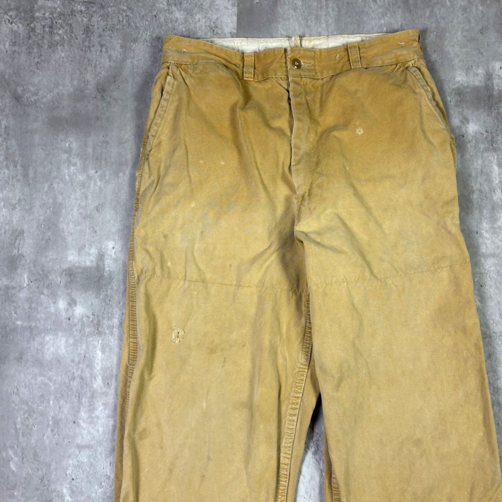Vintage VINTAGE Workwear Pants Tan Canvas Heavy Duty Utilitarian Style Size 28 Inseam 27 Men 5-Pocket Design Size US 28 / EU 44 - 7 Thumbnail