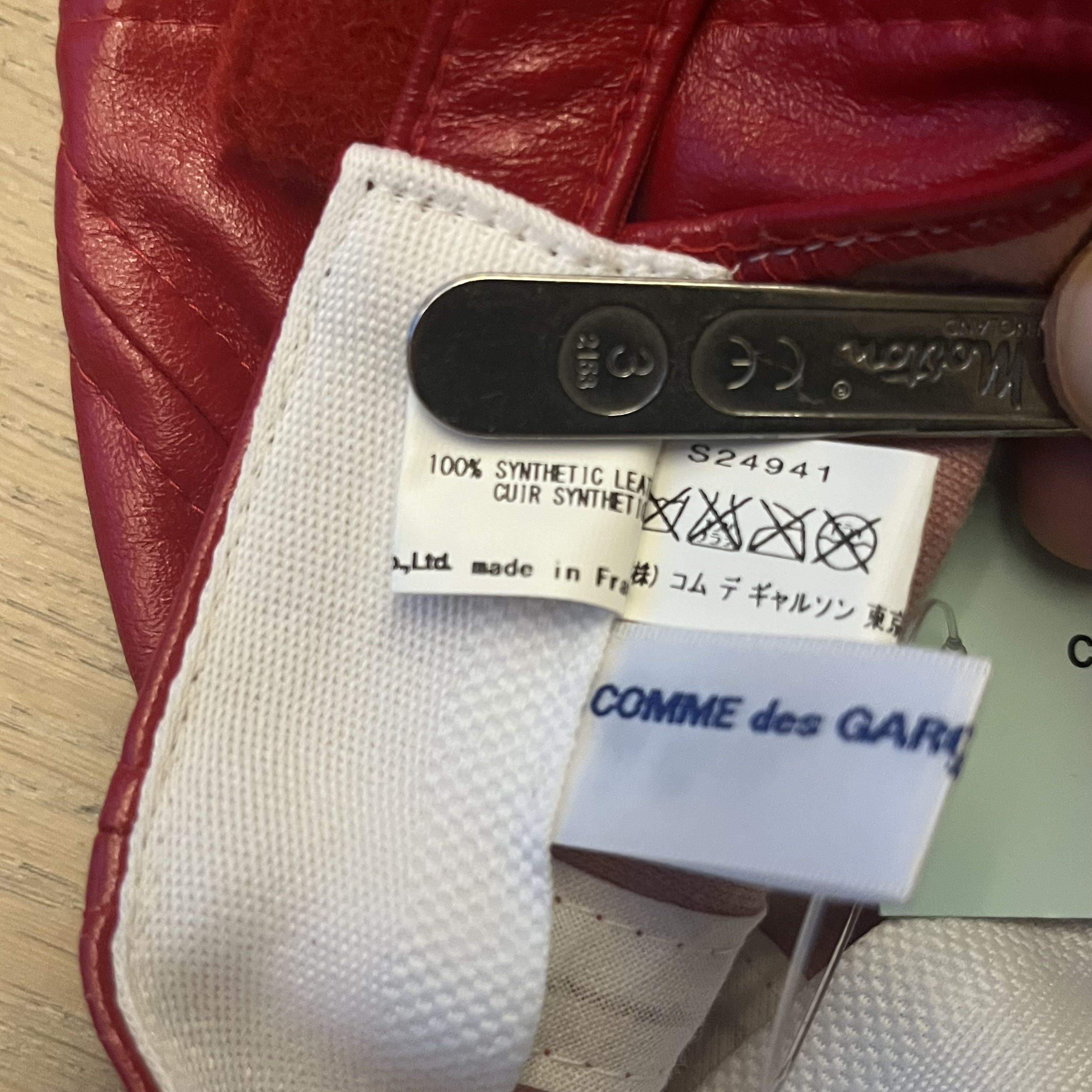 Comme des Garcons × Comme des Garcons SHIRT Faux Leather Cap Size ONE SIZE - 6 Thumbnail