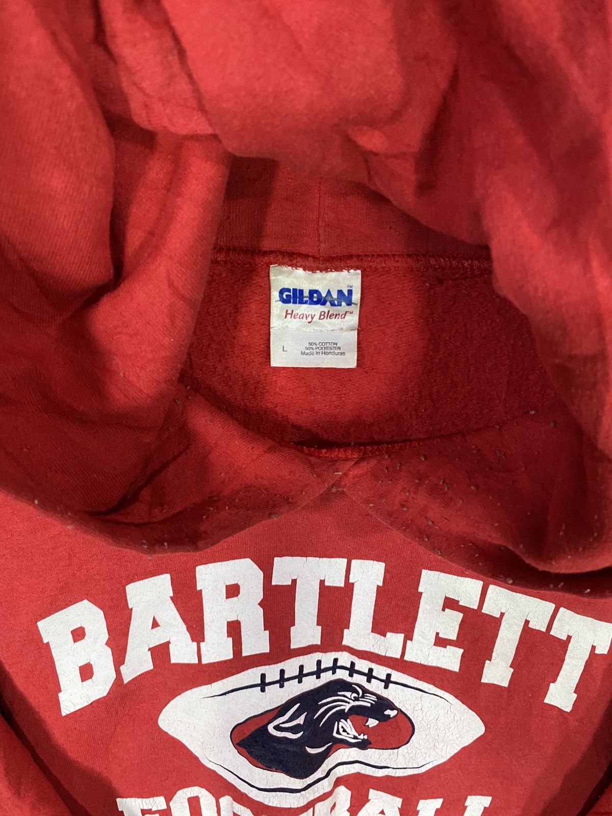 American Edition Vintage Y2K red bartlett high school football hoodie Size US L / EU 52-54 / 3 - 7 Thumbnail