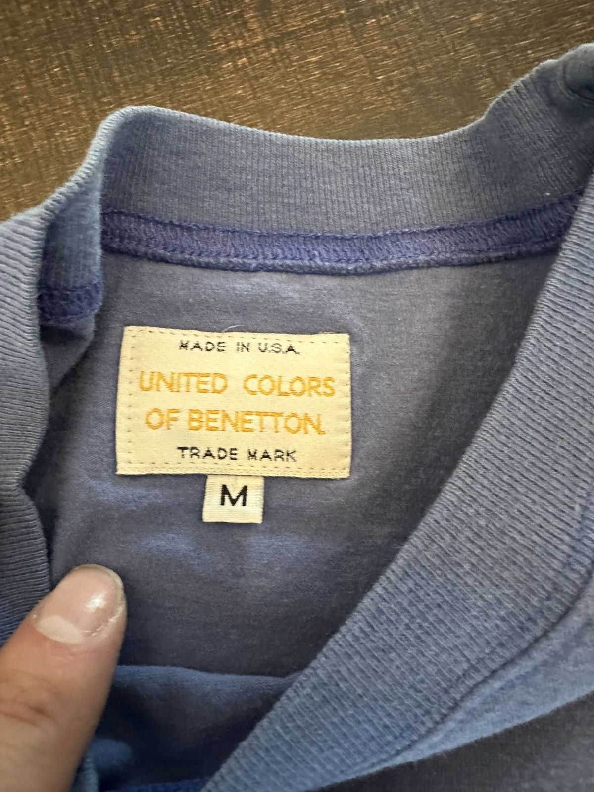 United Colors Of Benetton VTG United Colors of Benetton Single Stitch USA T-shirt-Med Size US M / EU 48-50 / 2 - 5 Thumbnail