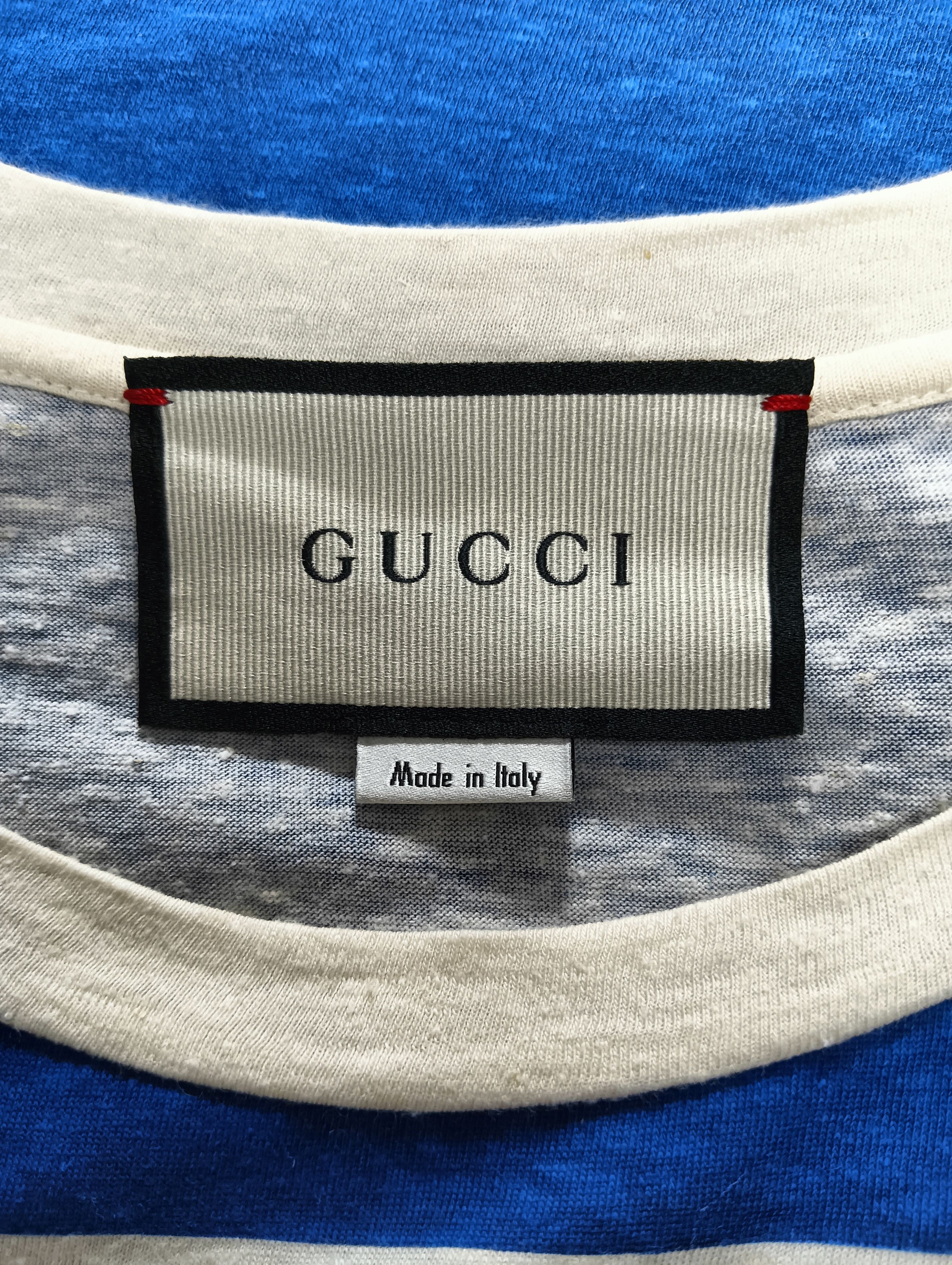 Gucci Block Stripe Logo Tee Size US S / EU 44-46 / 1 - 4 Thumbnail