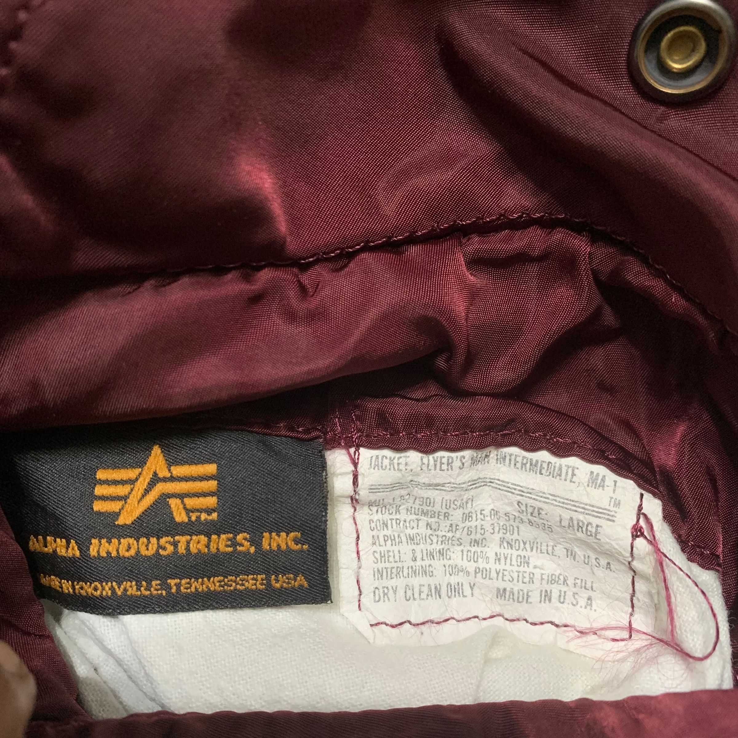 Alpha Industries Vintage Alpha Industries MA-1 Flight Bomber Jacket Size US L / EU 52-54 / 3 - 7 Thumbnail