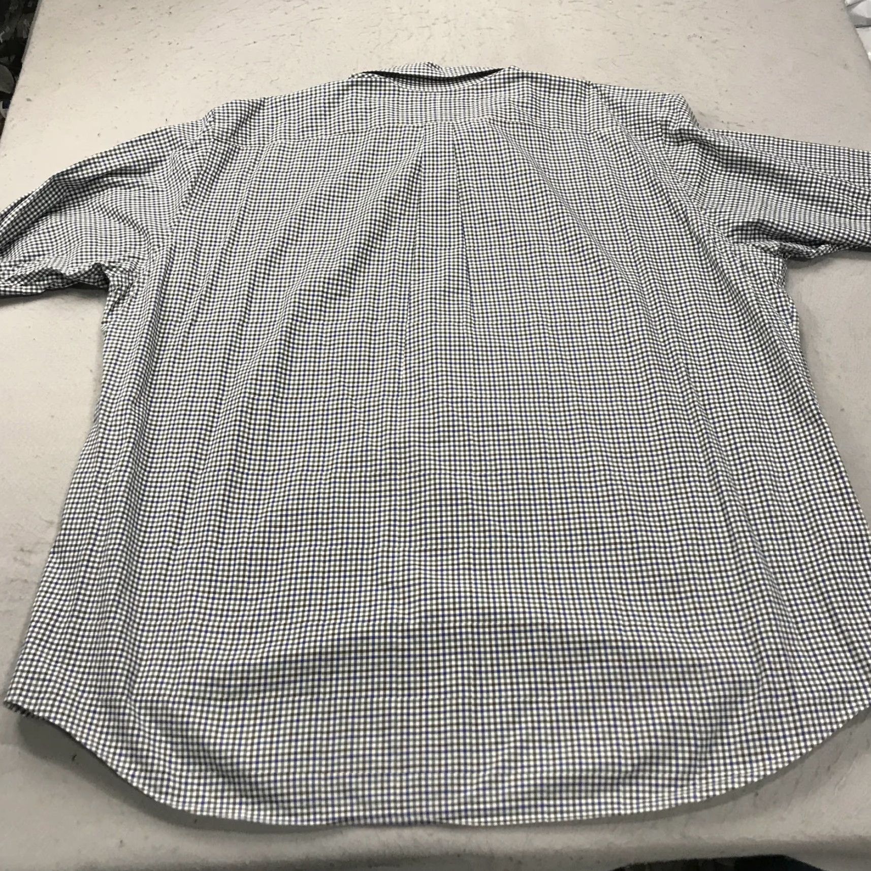 Ralph Lauren Ralph Lauren Shirt Mens 3XLT Tall Blue Green Check Poplin Classic Cotton Blend Shirt Big & Tall Mens Blue Check Poplin Cotton Blend Classic Size US XXL / EU 58 / 5 - 6 Thumbnail