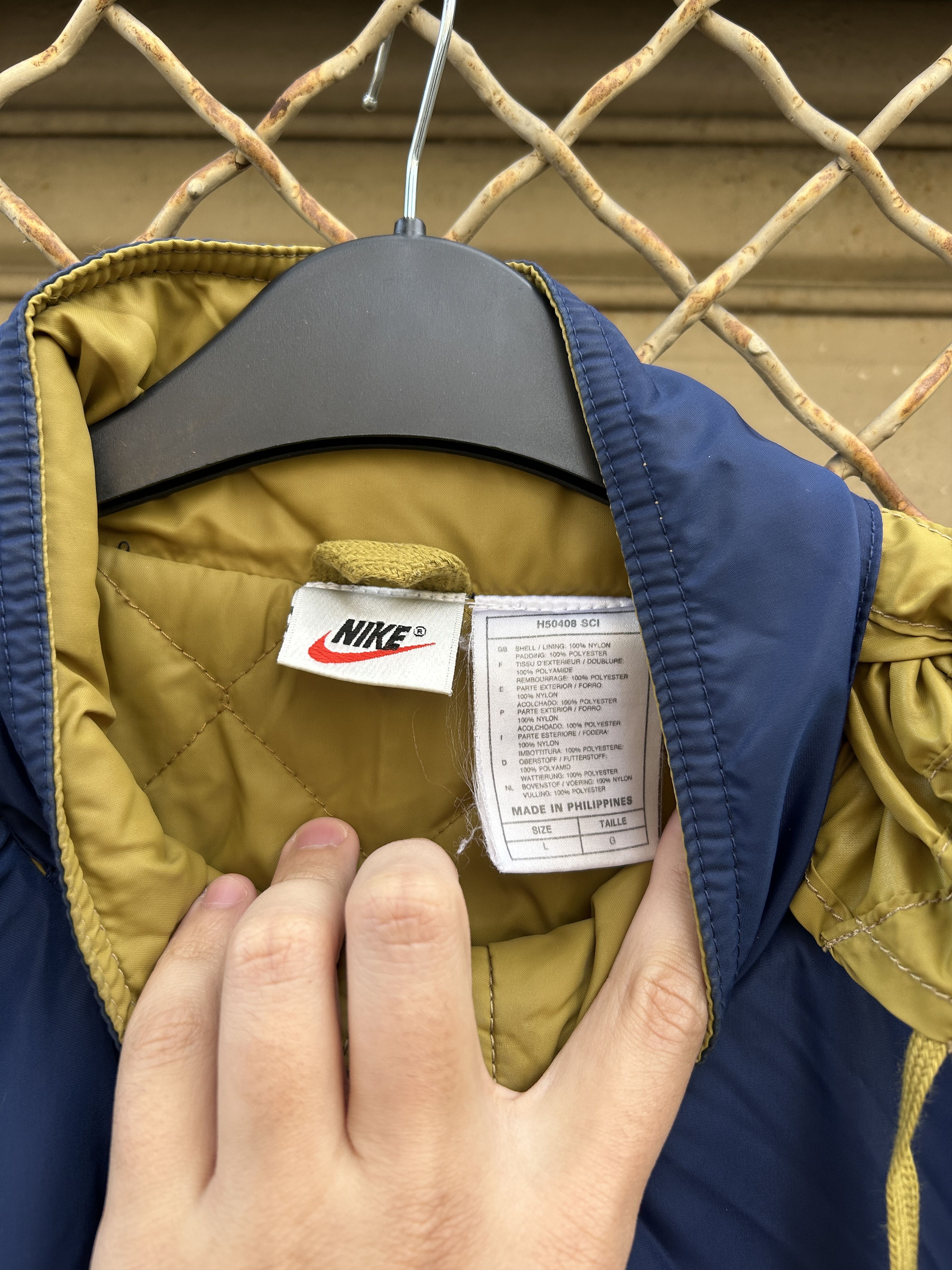 Nike Nike Vintage big logo quilted jacket oversize 80s 90s Size US L / EU 52-54 / 3 - 4 Thumbnail
