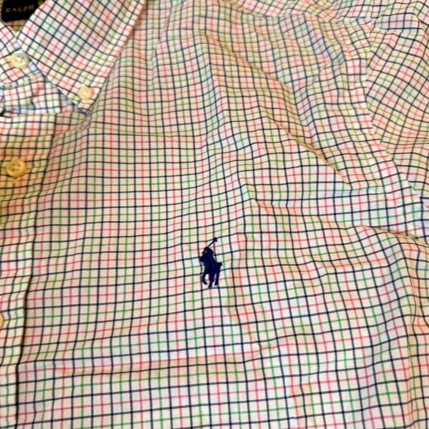 Ralph Lauren Ralph Lauren Button-Down Shirt Mens L Multicolor Tattersall Check 100% Cotton Embroidered Logo Classic Fit Size US L / EU 52-54 / 3 - 4 Thumbnail