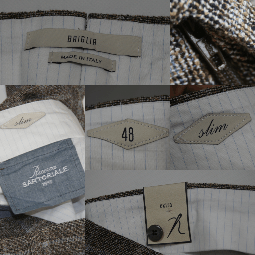 Other Briglia Plaid Slim Pants With Tags Size US 32 / EU 48 - 8 Thumbnail