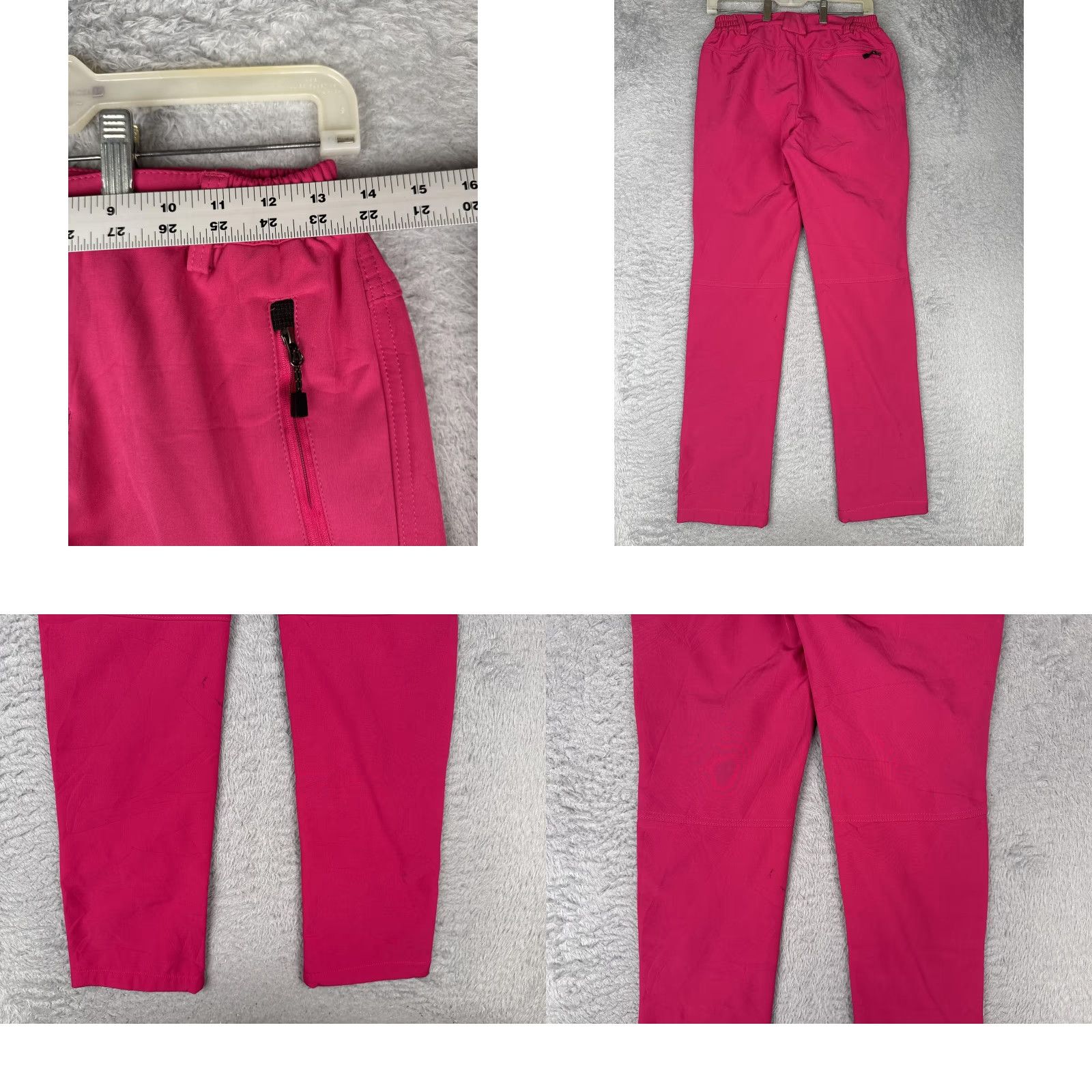 Pinko Outdoorsport Pants Womens Small Pink Hiking Softshell WEI-TEX Knee Reinforced Size 28" / US 6 / IT 42 - 9 Thumbnail