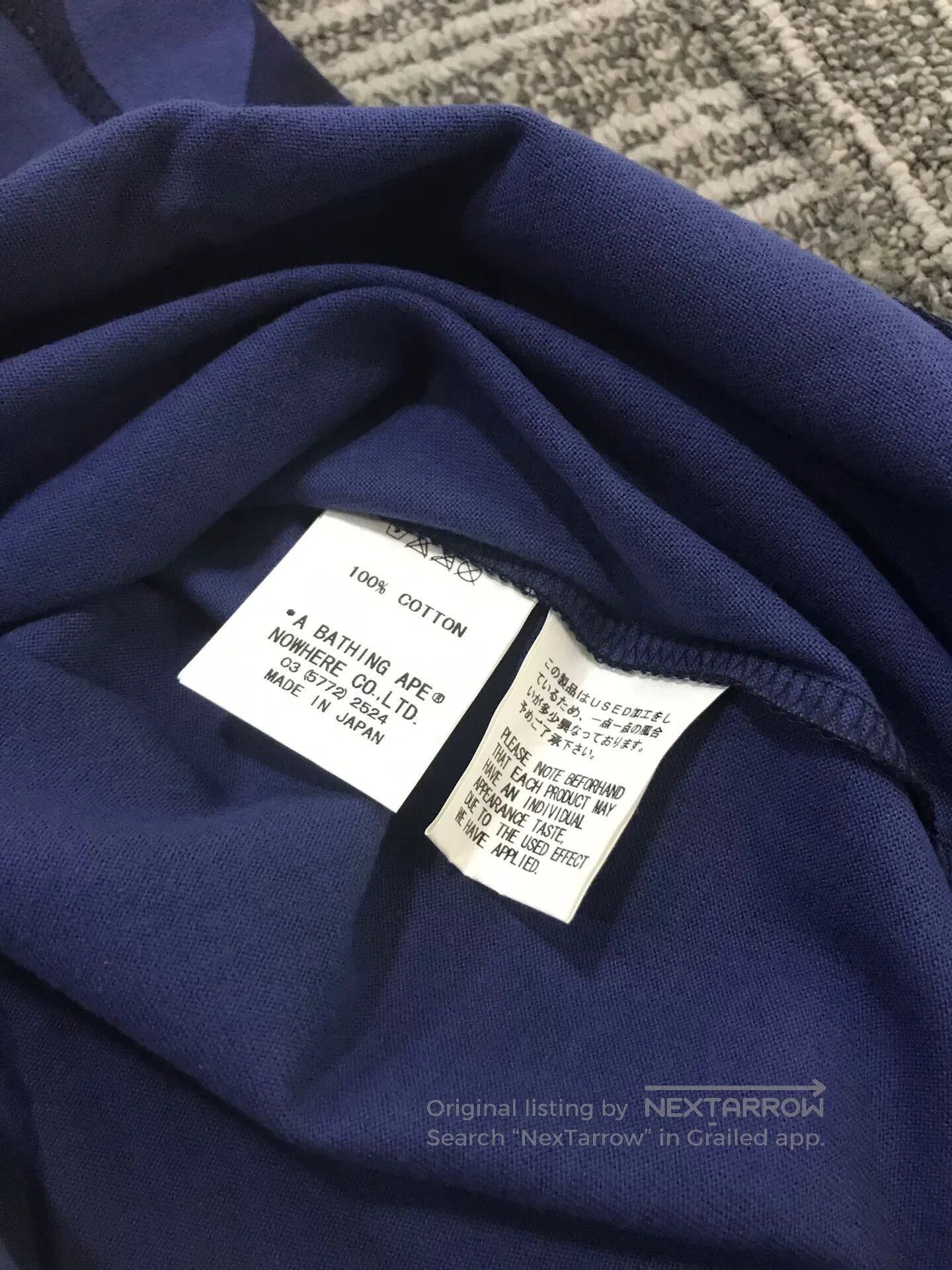 Bape A Bathing Ape Bape Blue Camo Tee. Size US L / EU 52-54 / 3 - 4 Thumbnail