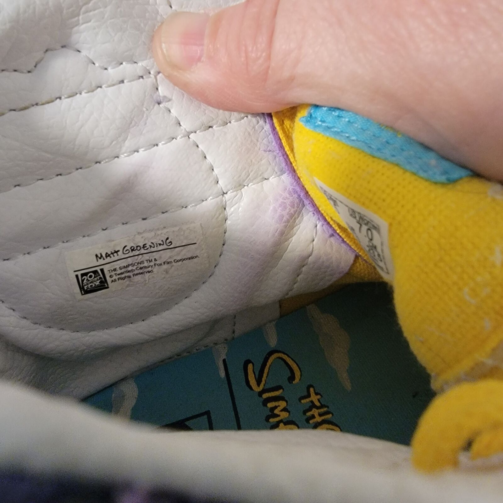 Vans Rare Vans Off The Wall 721356 Purple Simpsons Collab Sneaker Size US 5.5 / EU 38 - 8 Thumbnail