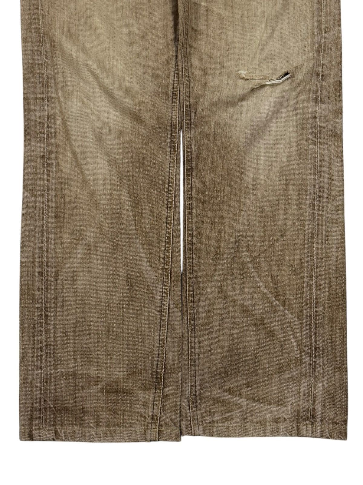 Edwin Vintage EDWIN 503 Blue Trip | Faded Brown Wash | W33 Size US 33 - 6 Thumbnail
