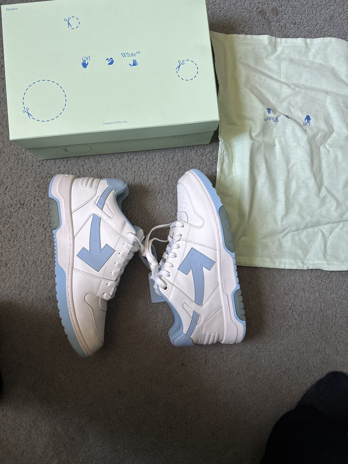 Off-White Out Of Office Sneakers Size US 12.5 / EU 45-46 - 3 Thumbnail