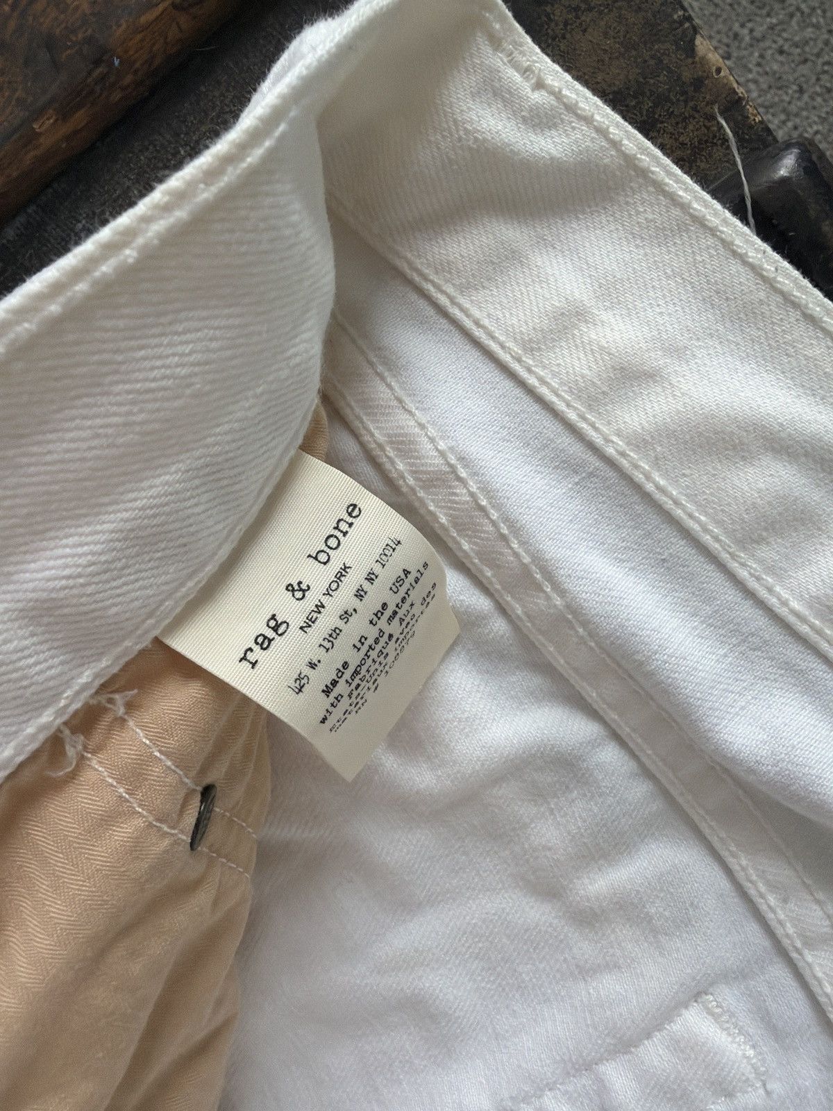 Rag & Bone Rag & Bone White Denim Jeans Size US 32 / EU 48 - 4 Thumbnail