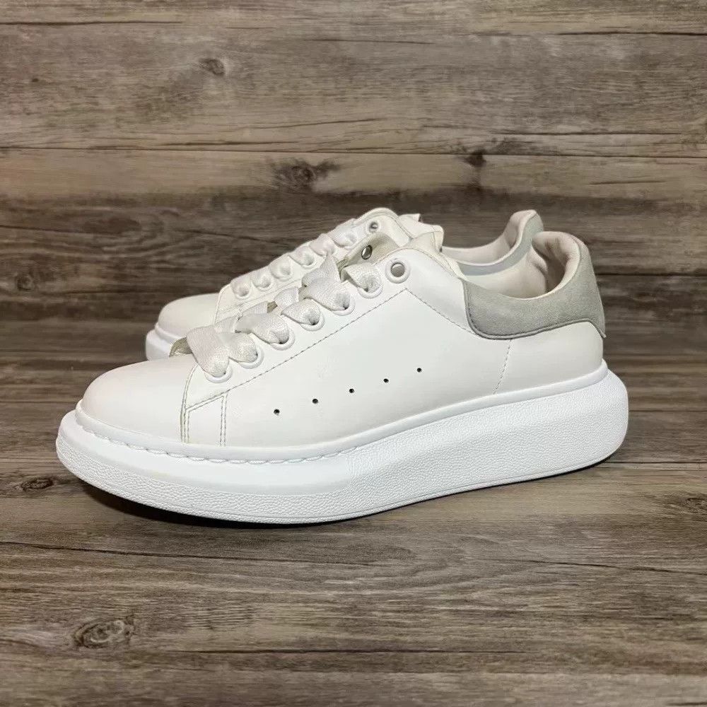 Alexander McQueen Gray White Sneakers