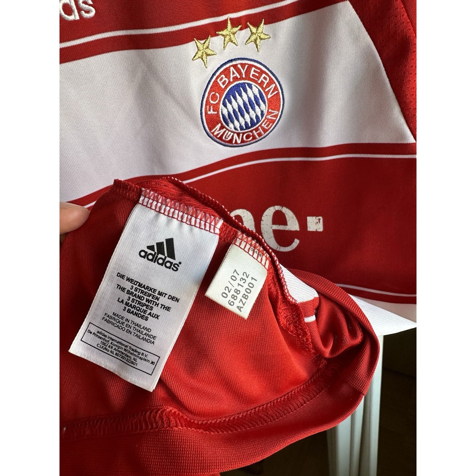 Nike Buyern Munich 2007/08 Home Long Sleeve Football Jersey Socce Size US M / EU 48-50 / 2 - 8 Thumbnail
