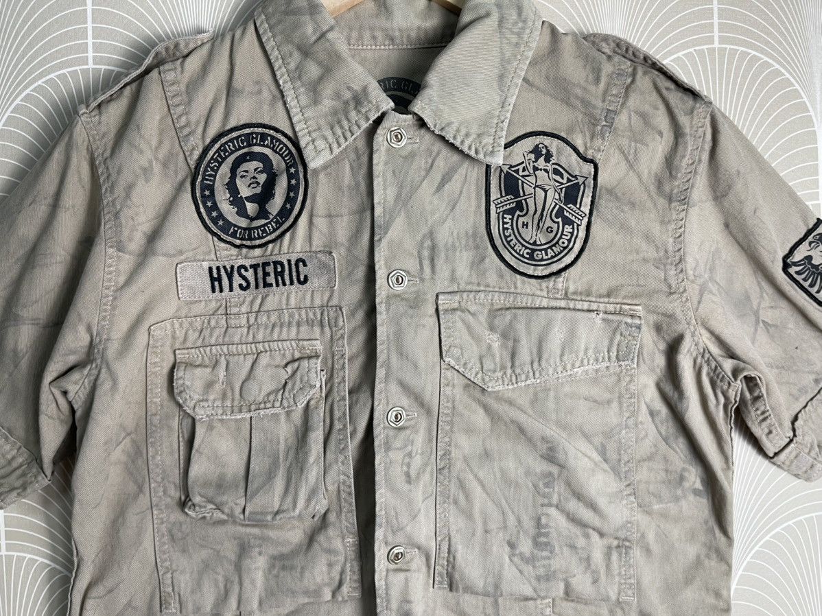 Hysteric Glamour 90s HYSTERIC GLAMOUR MILITARY BUTTON UP SHIRT Size US S / EU 44-46 / 1 - 6 Thumbnail