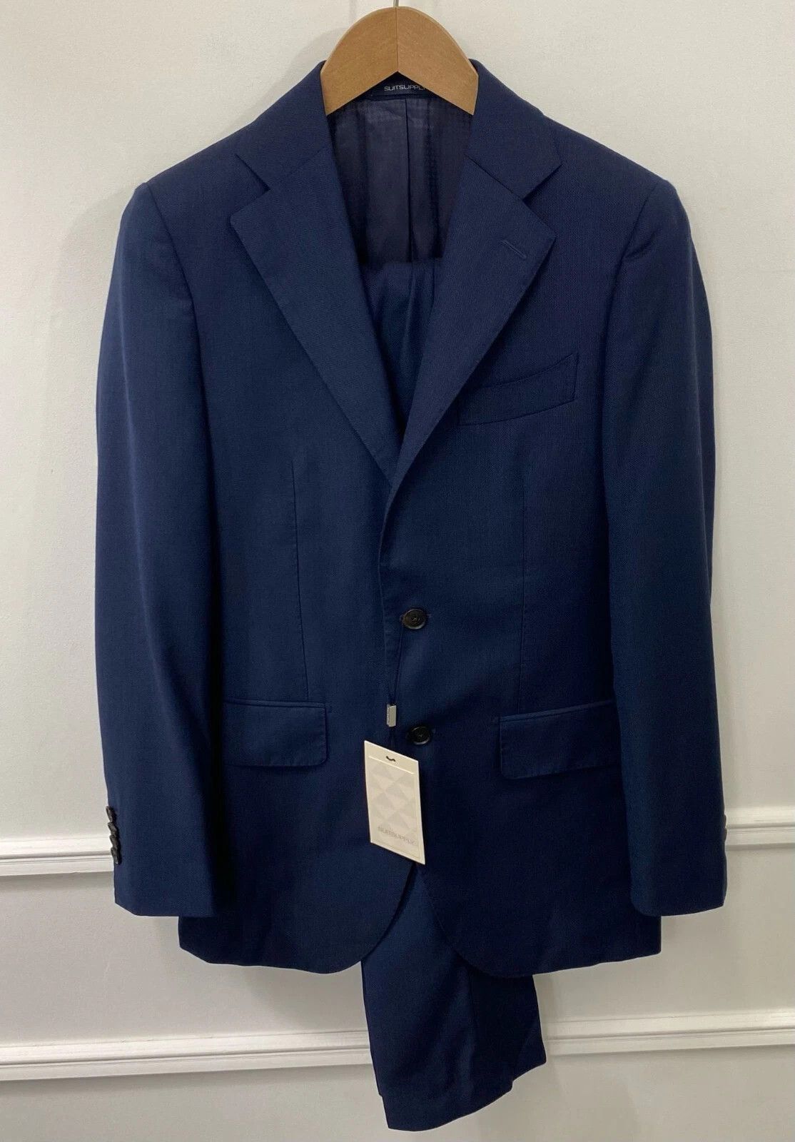 Suitsupply Men Suitsupply Suit La Spalla Navy Blue Wool Reda Size US34 Size 34R - 1 Thumbnail