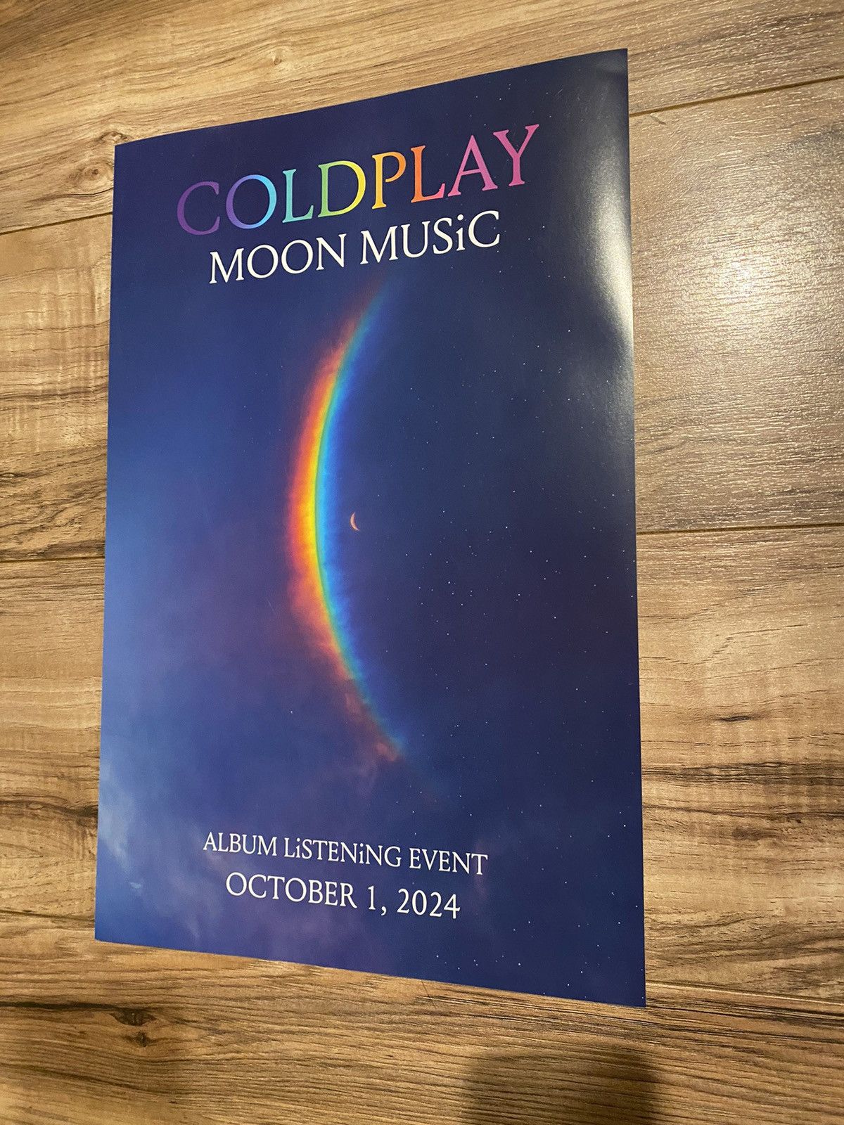 Designer Cold play album listening event exclusive poster Size ONE SIZE - 1 Thumbnail
